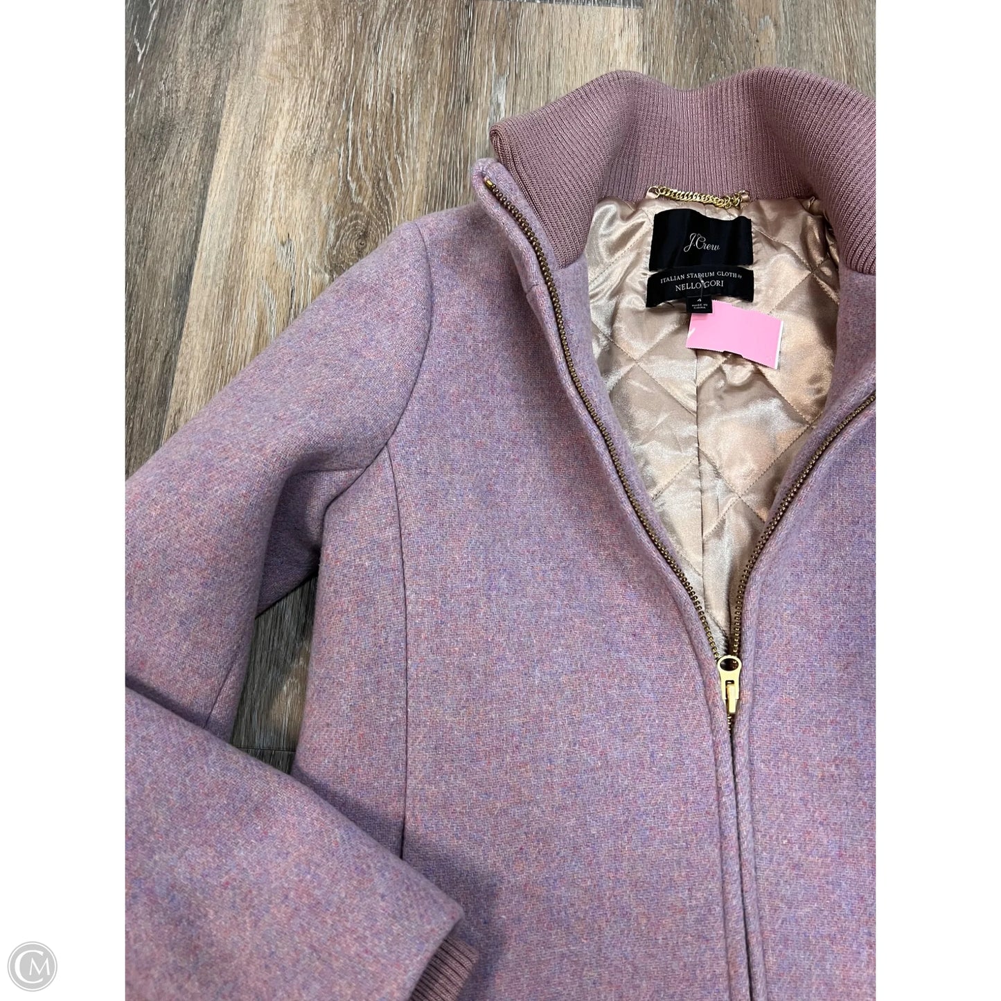 Coat Peacoat By J. Crew In Purple, Size: 4