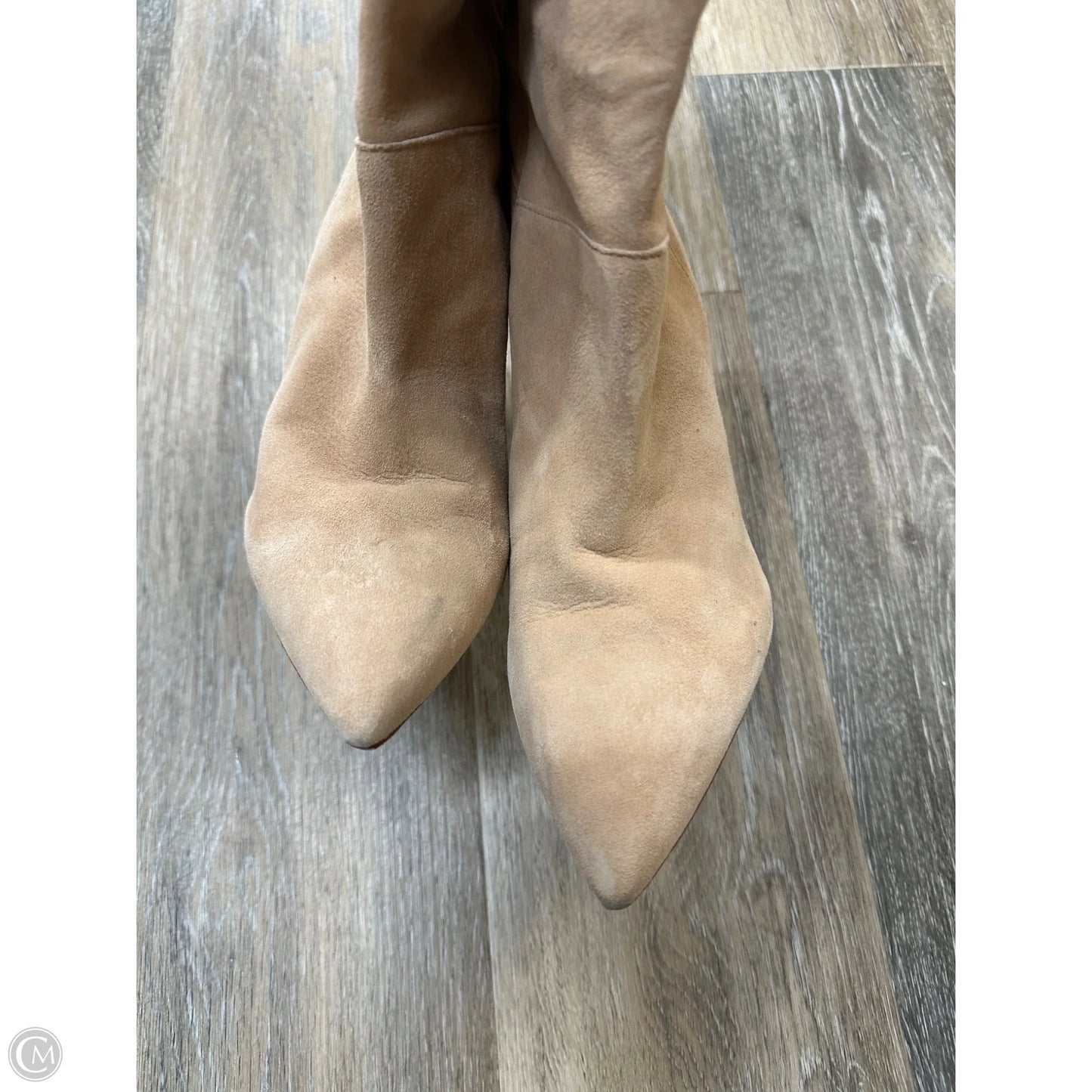 Boots Mid-calf Heels By Schutz In Tan, Size: 8