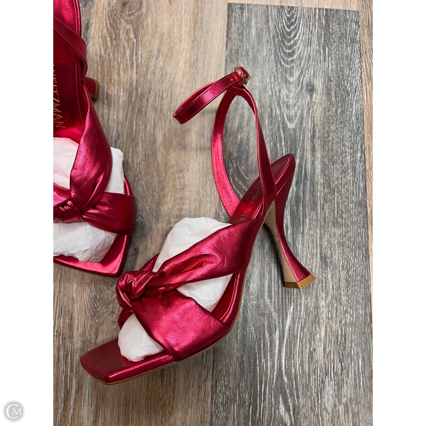 Sandals Designer By Stuart Weitzman In Pink, Size: 10