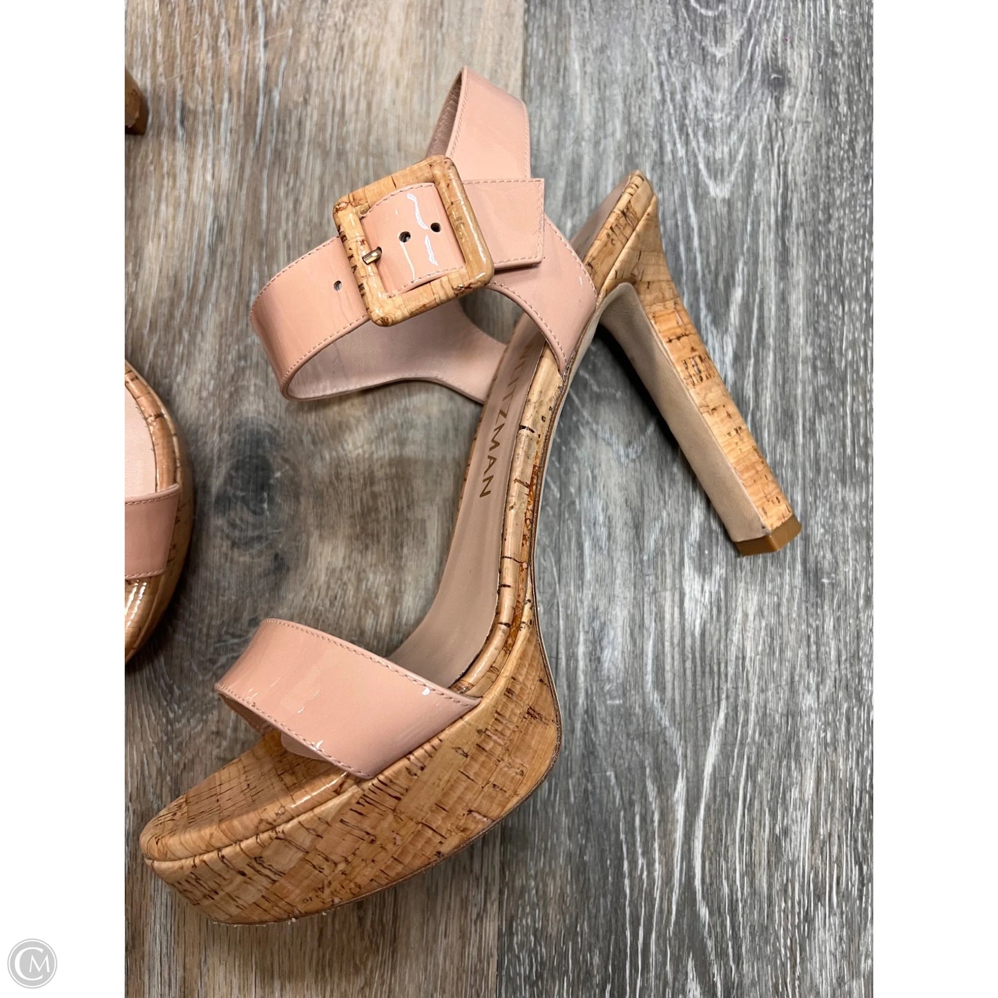 Sandals Designer By Stuart Weitzman In Tan, Size: 9