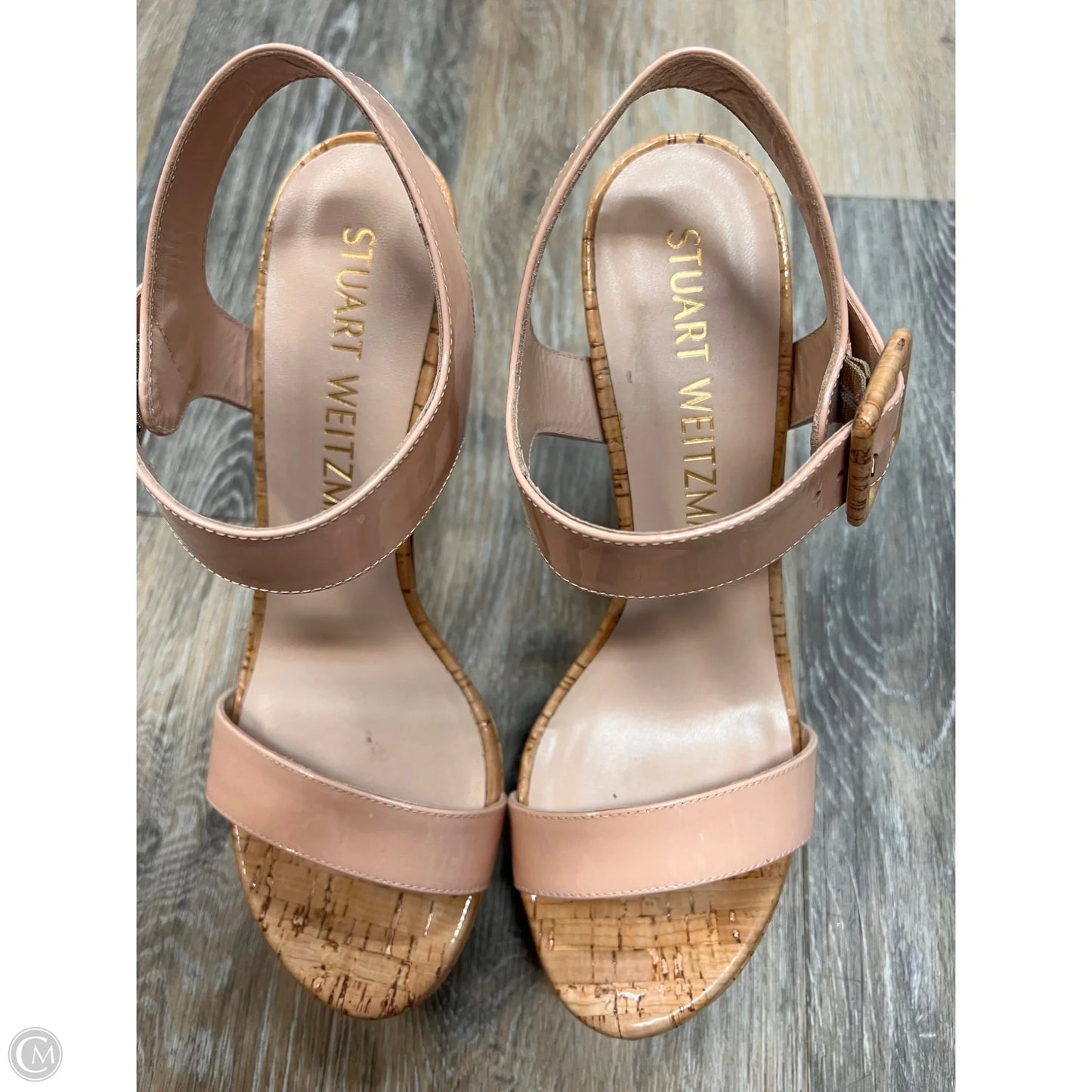 Sandals Designer By Stuart Weitzman In Tan, Size: 9