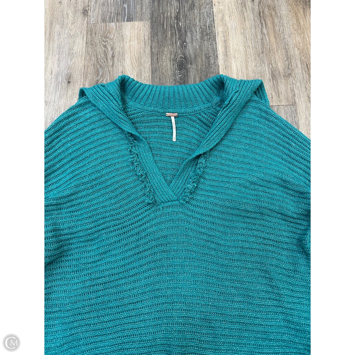 Sweater By Free People In Teal, Size: Xs