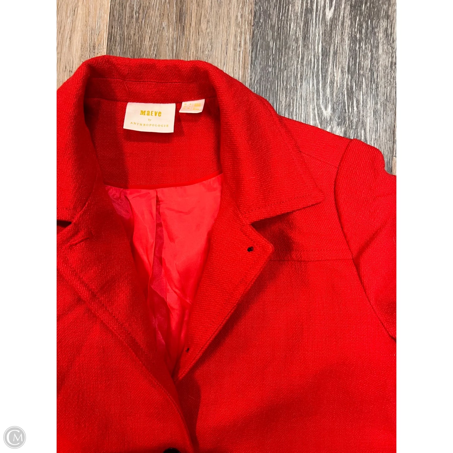 Coat Peacoat By Maeve In Red, Size: 4