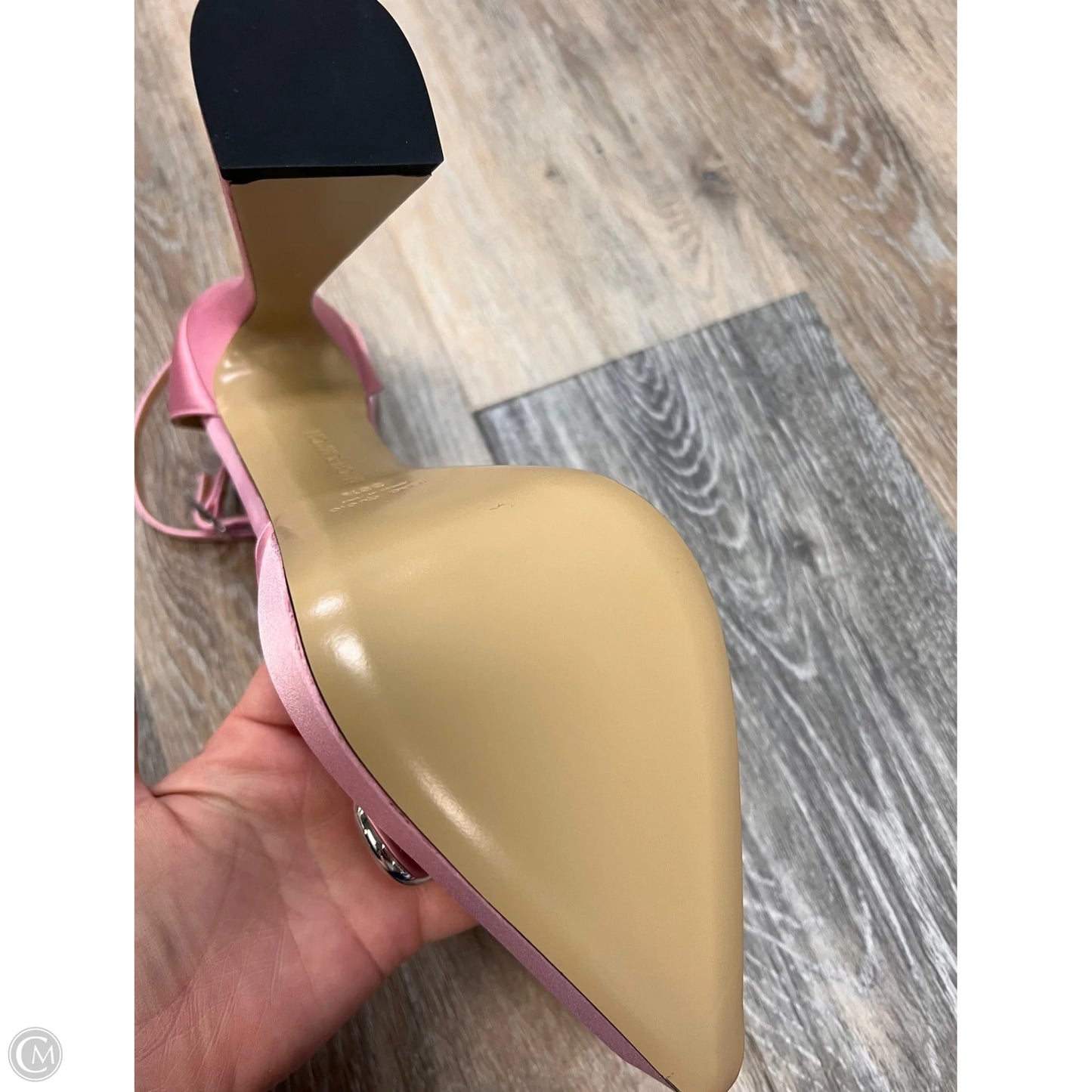 Shoes Designer Heels Platform By Mach & Mach In Pink, Size: 8.5/38.5