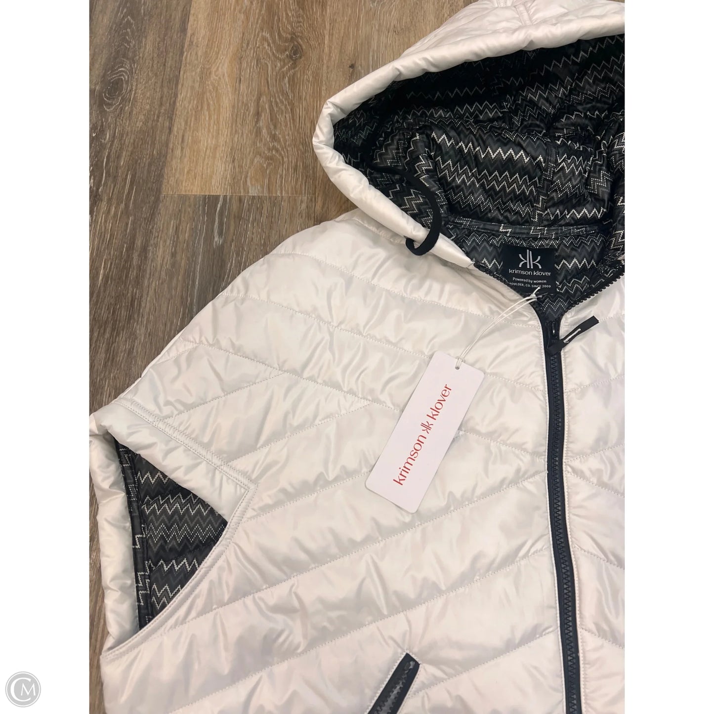Vest Puffer & Quilted By KRIMSON KLOVER In White, Size: S