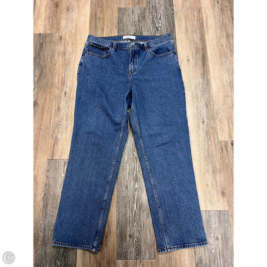 Jeans Straight By Abercrombie And Fitch In Blue Denim, Size: 12p