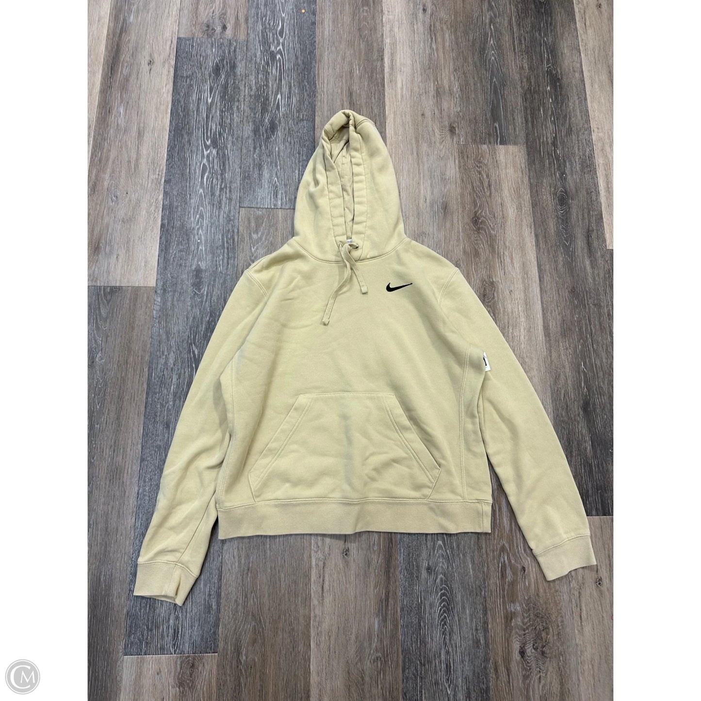 Athletic Sweatshirt Hoodie By Nike Apparel In Yellow, Size: M
