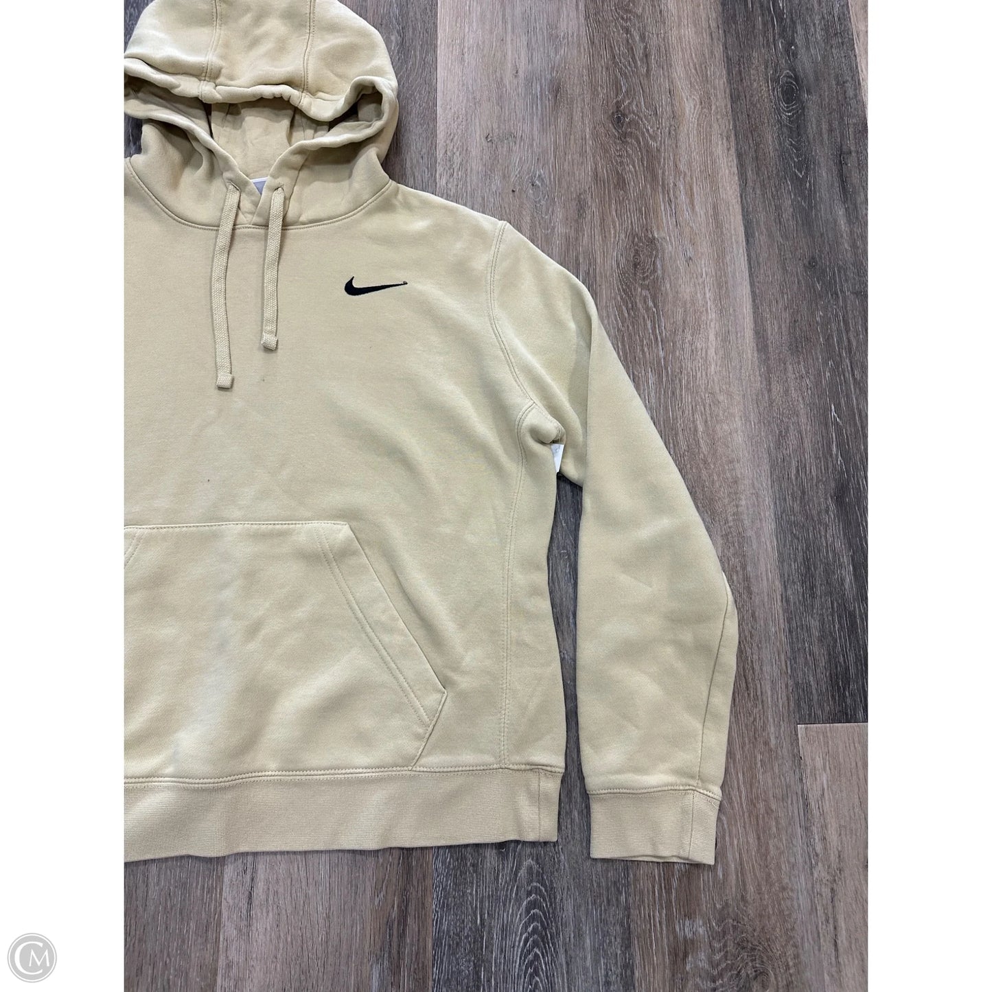 Athletic Sweatshirt Hoodie By Nike Apparel In Yellow, Size: M
