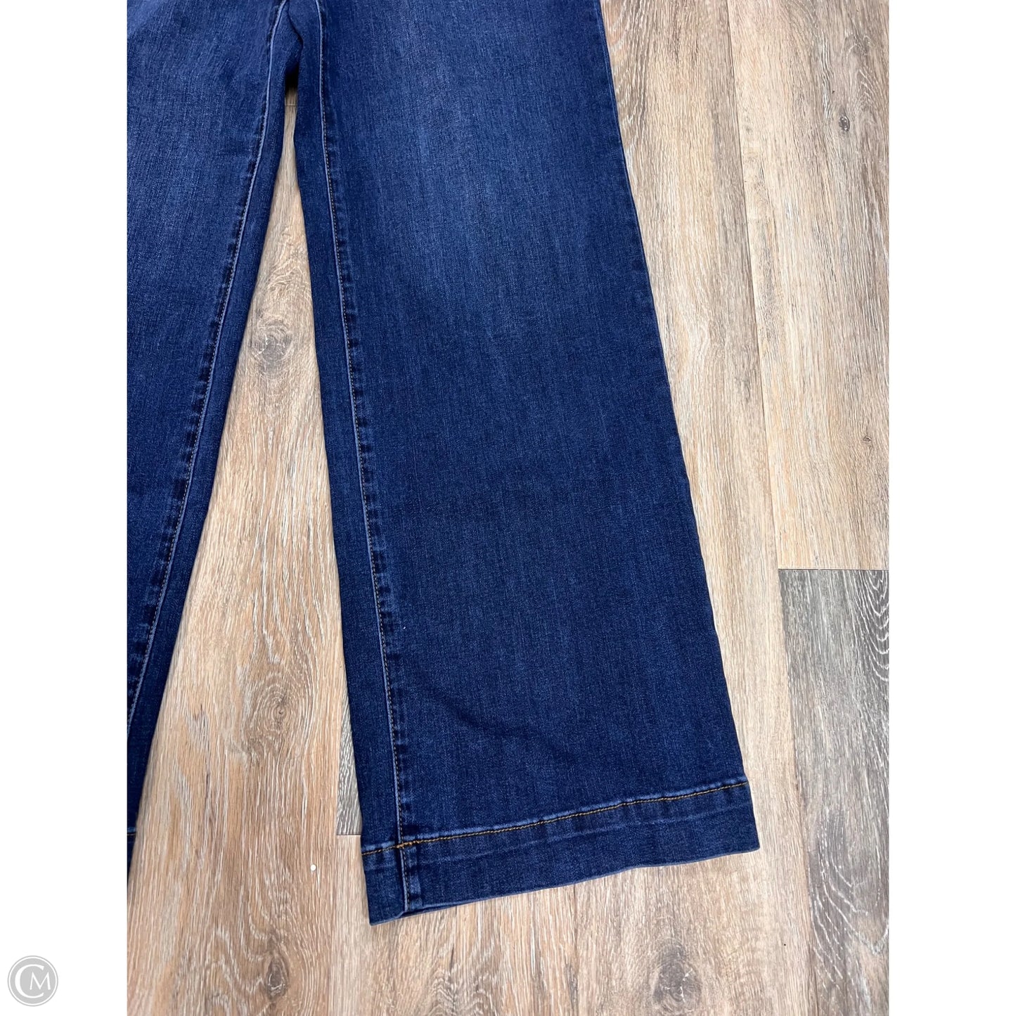 Jeans Wide Leg By Tribal In Blue Denim, Size: 6