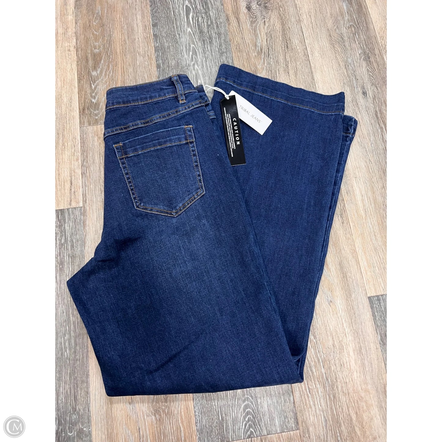 Jeans Wide Leg By Tribal In Blue Denim, Size: 6
