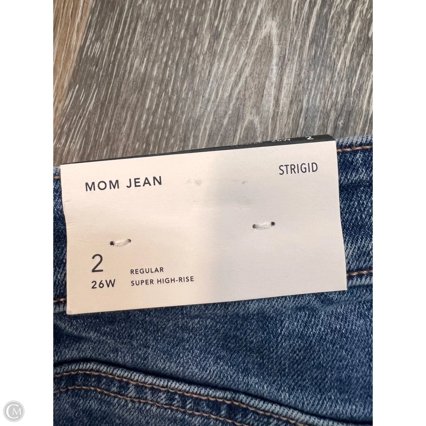Jeans Straight By American Eagle In Blue Denim, Size: 2
