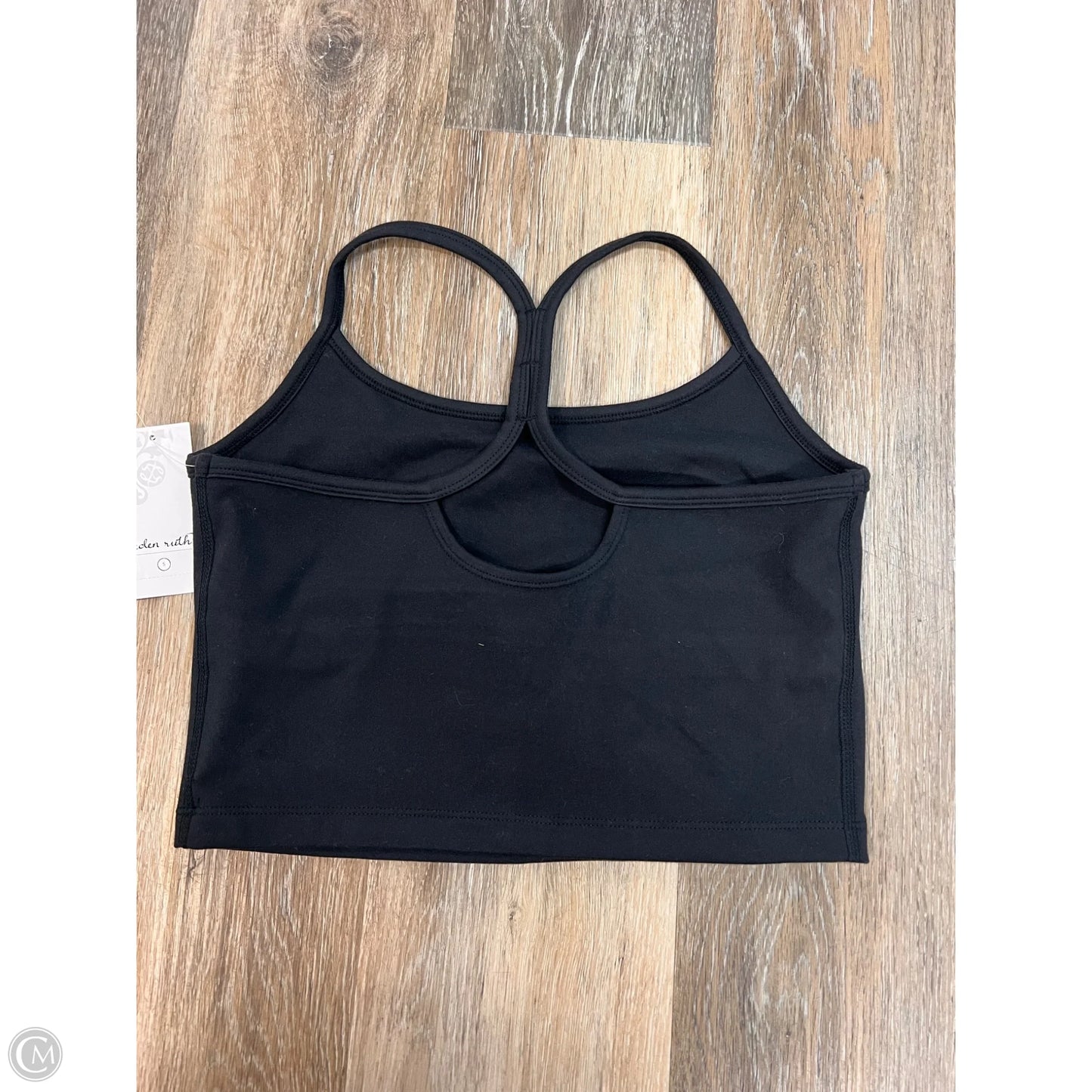 Athletic Bra Tank By Eden Ruth In Black, Size: S