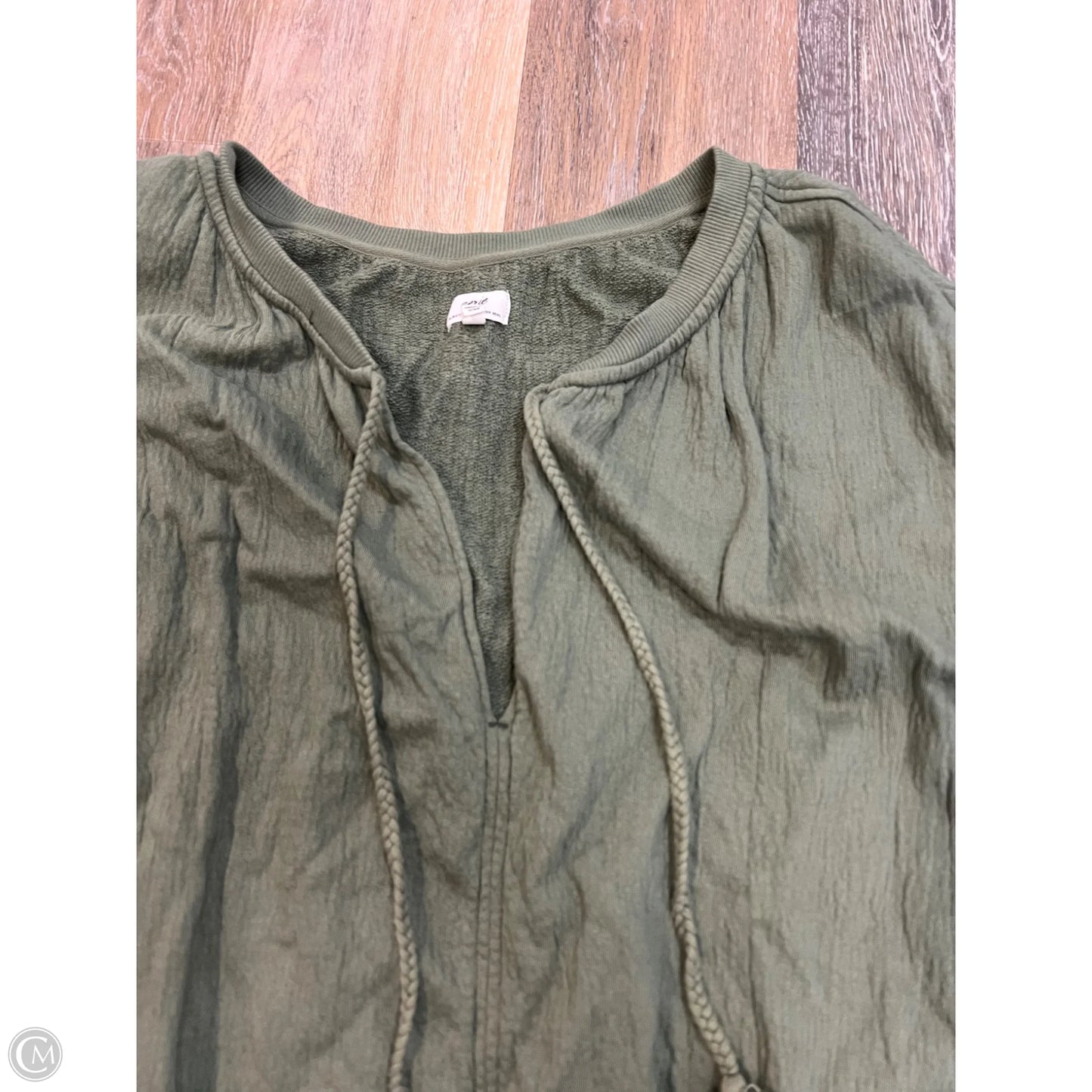 Sweatshirt Crewneck By Aerie In Green, Size: Xxl