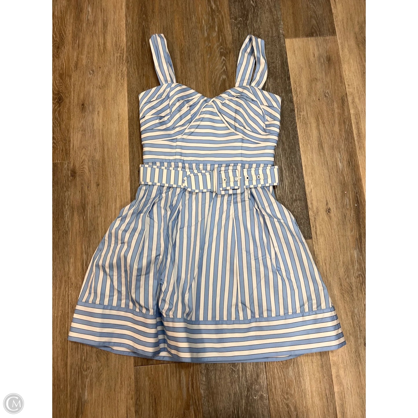Dress Party Short By Rebecca Vallance In Striped Pattern, Size: 4