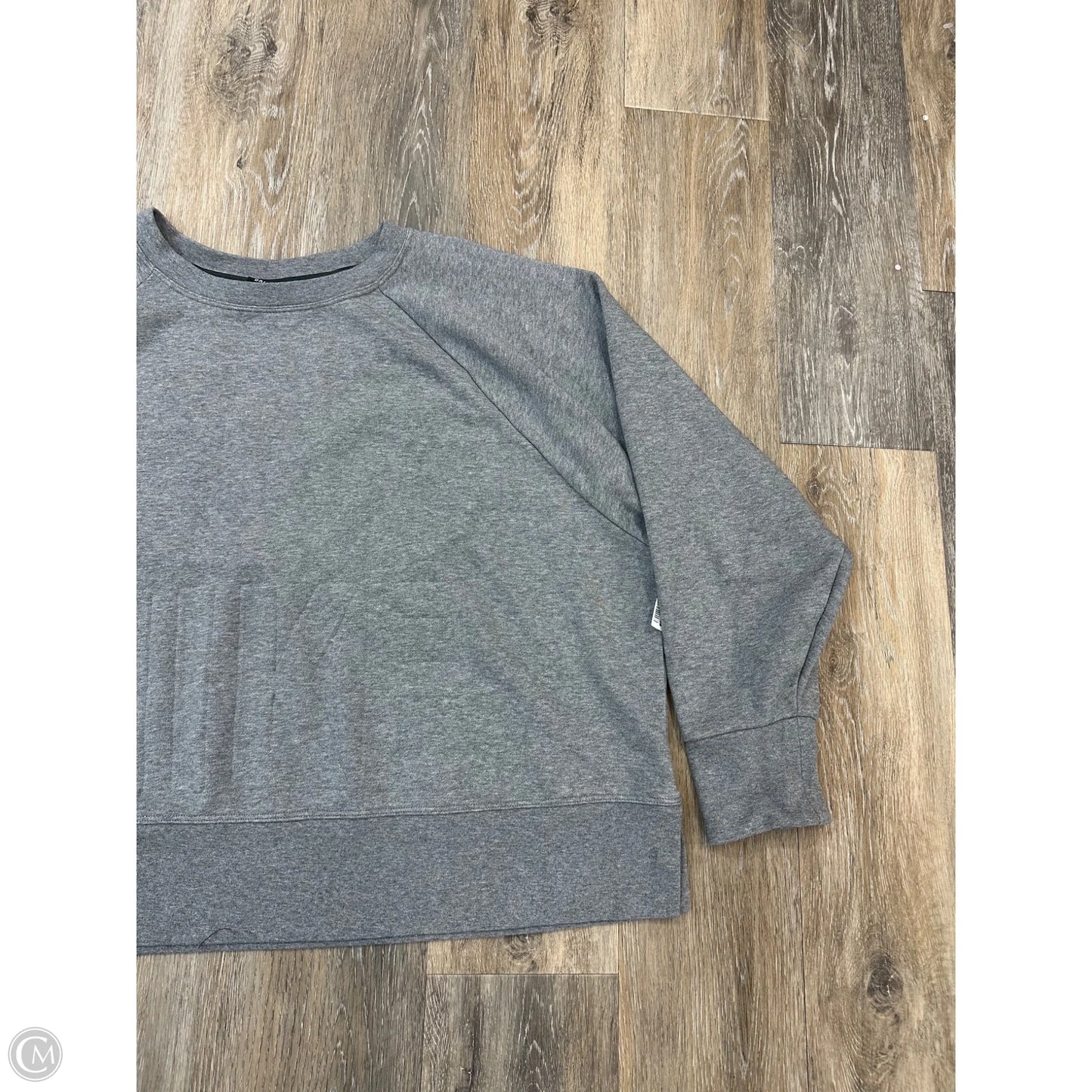 Athletic Sweatshirt Crewneck By Nike Apparel In Grey, Size: 3x