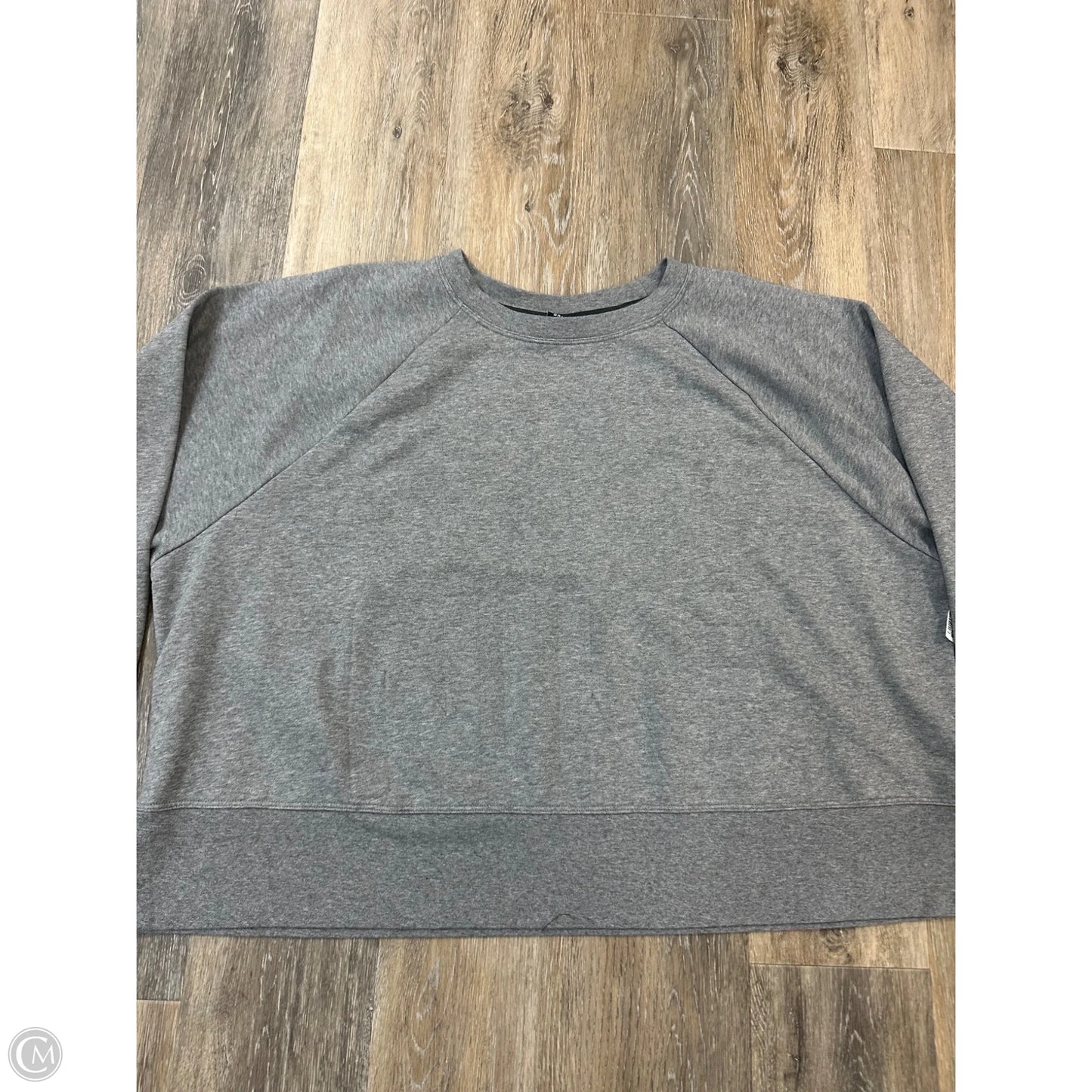Athletic Sweatshirt Crewneck By Nike Apparel In Grey, Size: 3x