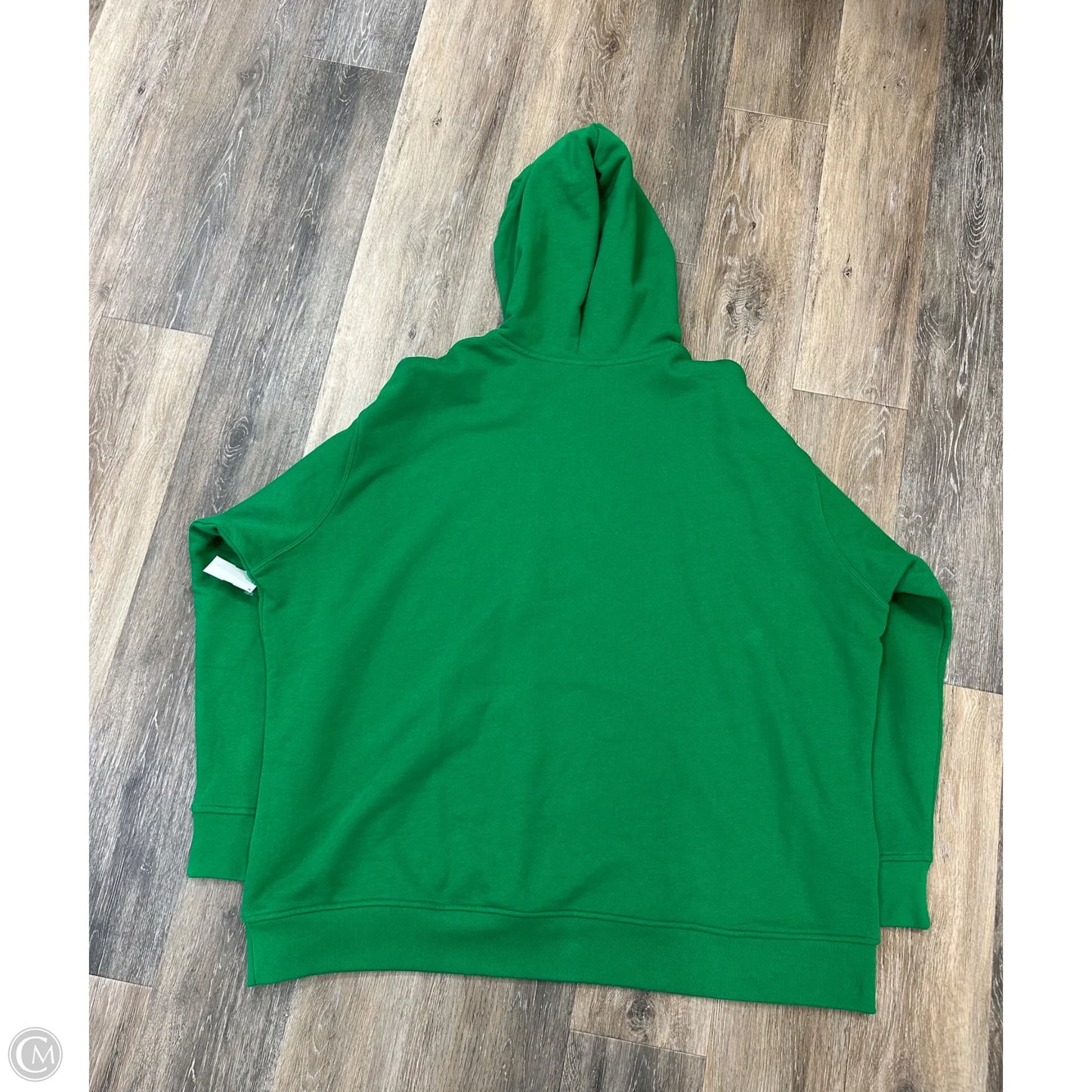 Athletic Sweatshirt Hoodie By Adidas In Green, Size: 4x