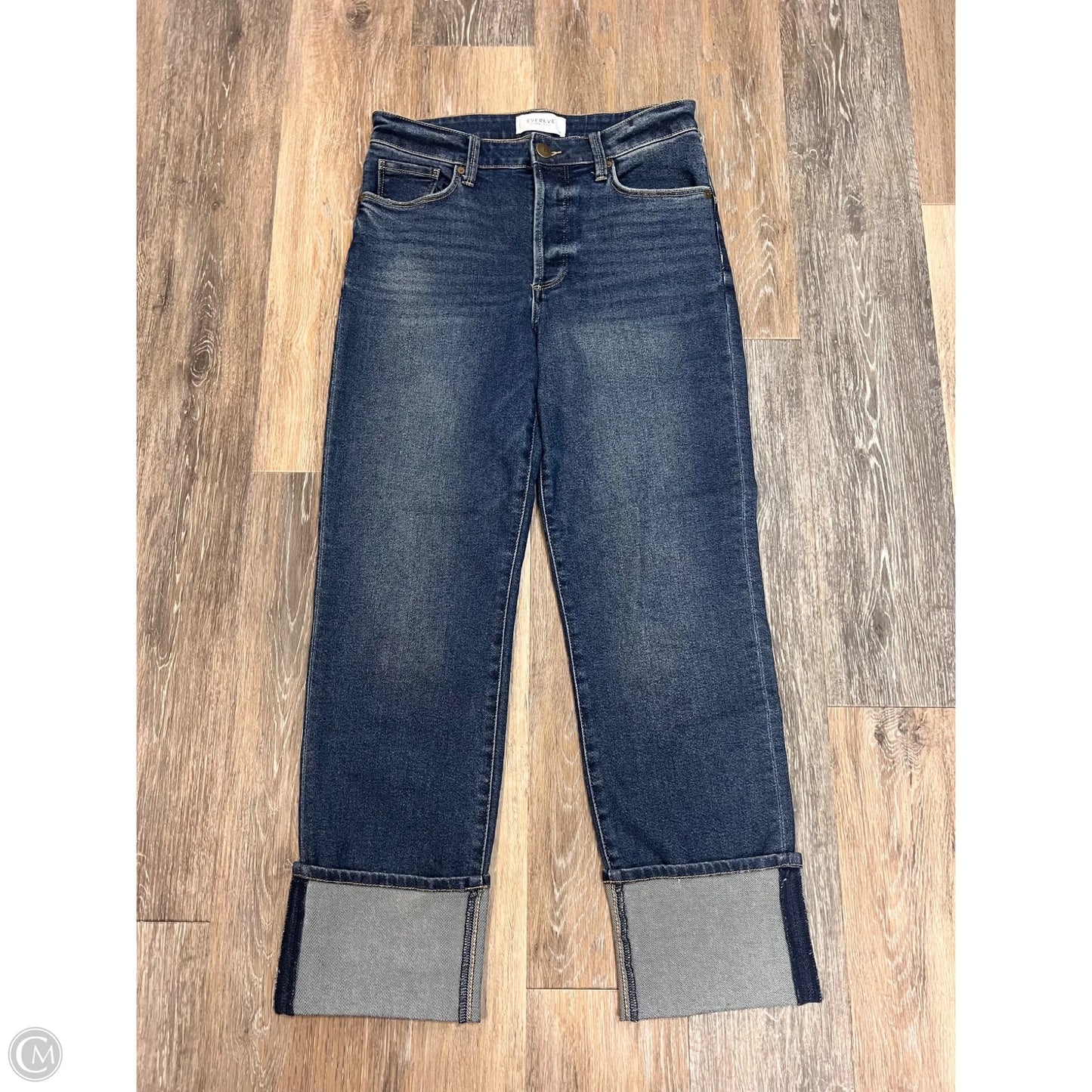 Jeans Straight By Evereve In Blue Denim, Size: 6/28