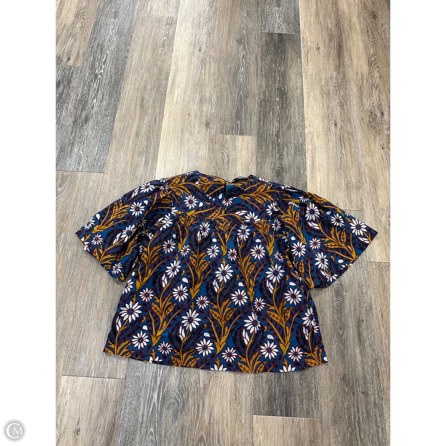 Top Short Sleeve By Evereve In Multi-colored, Size: S