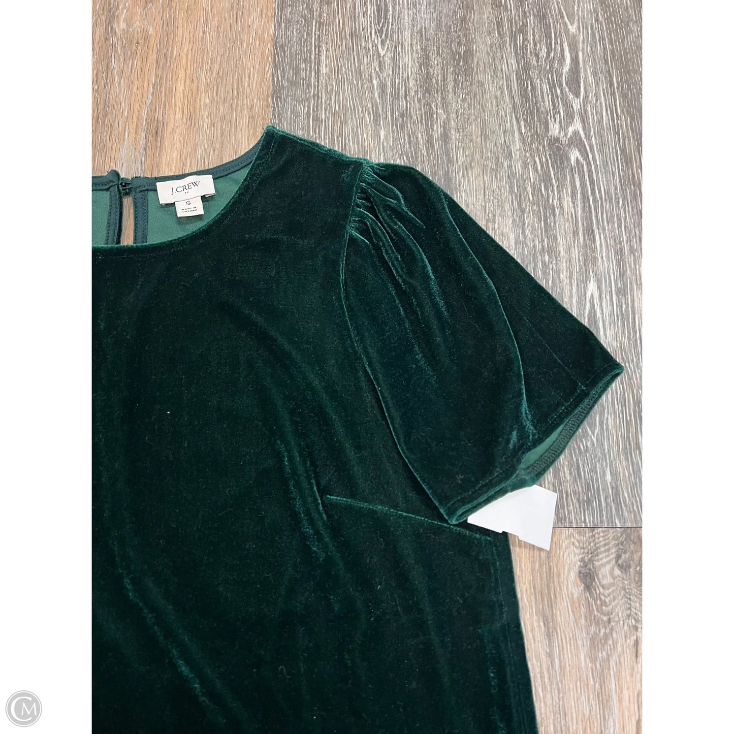 -Blouse Short Sleeve By J. Crew In Green, Size: S