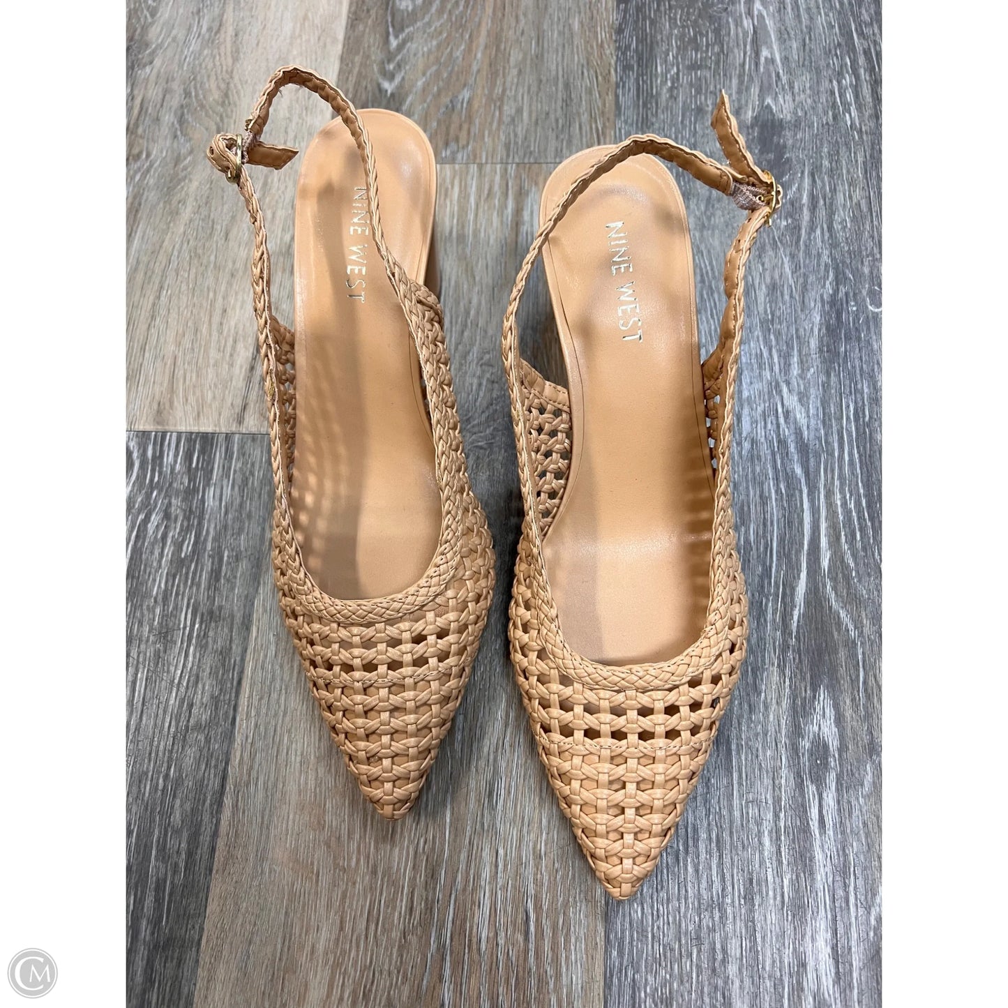 Shoes Heels Block By Nine West In Tan, Size: 10