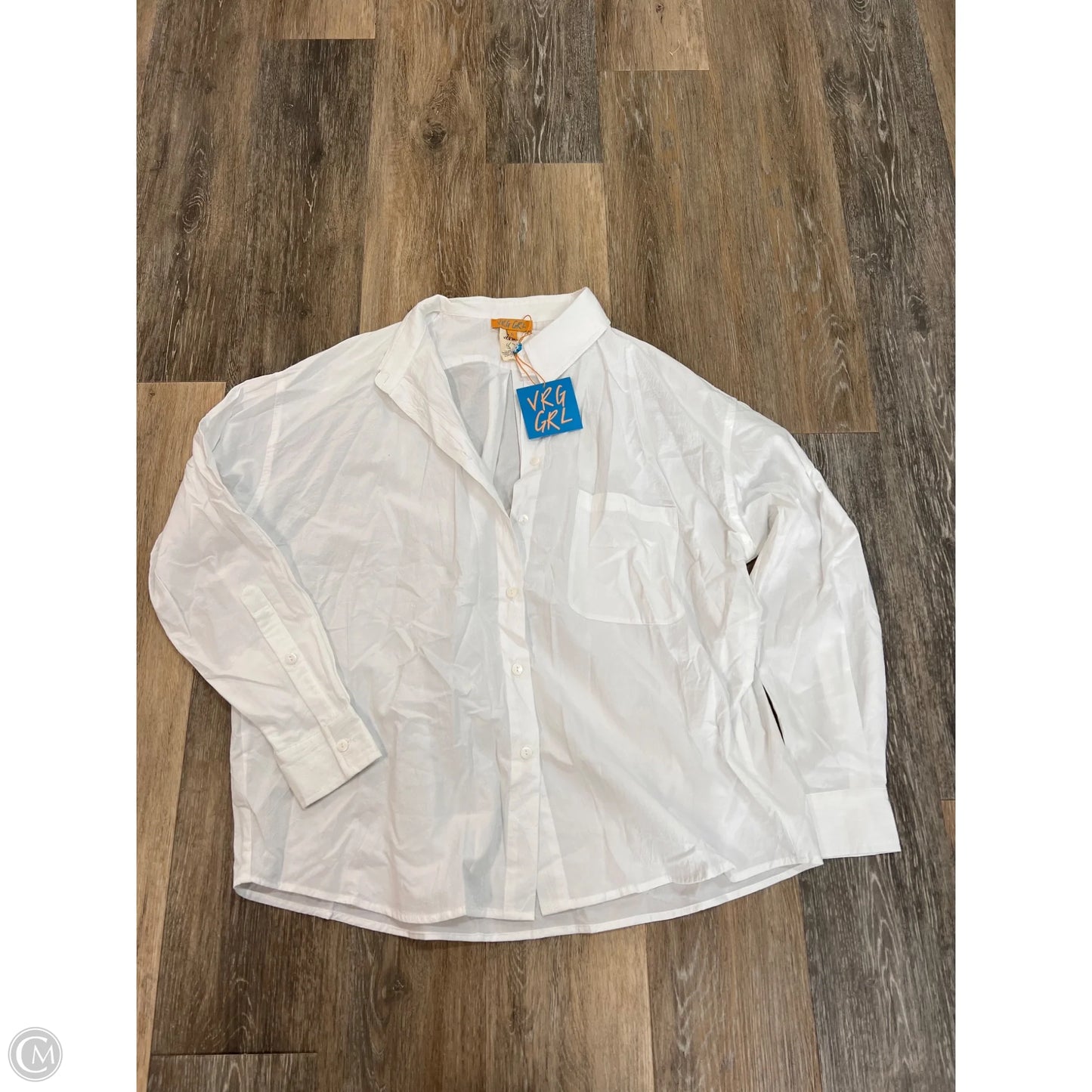 Blouse Long Sleeve By VRG Girl In White, Size: 6