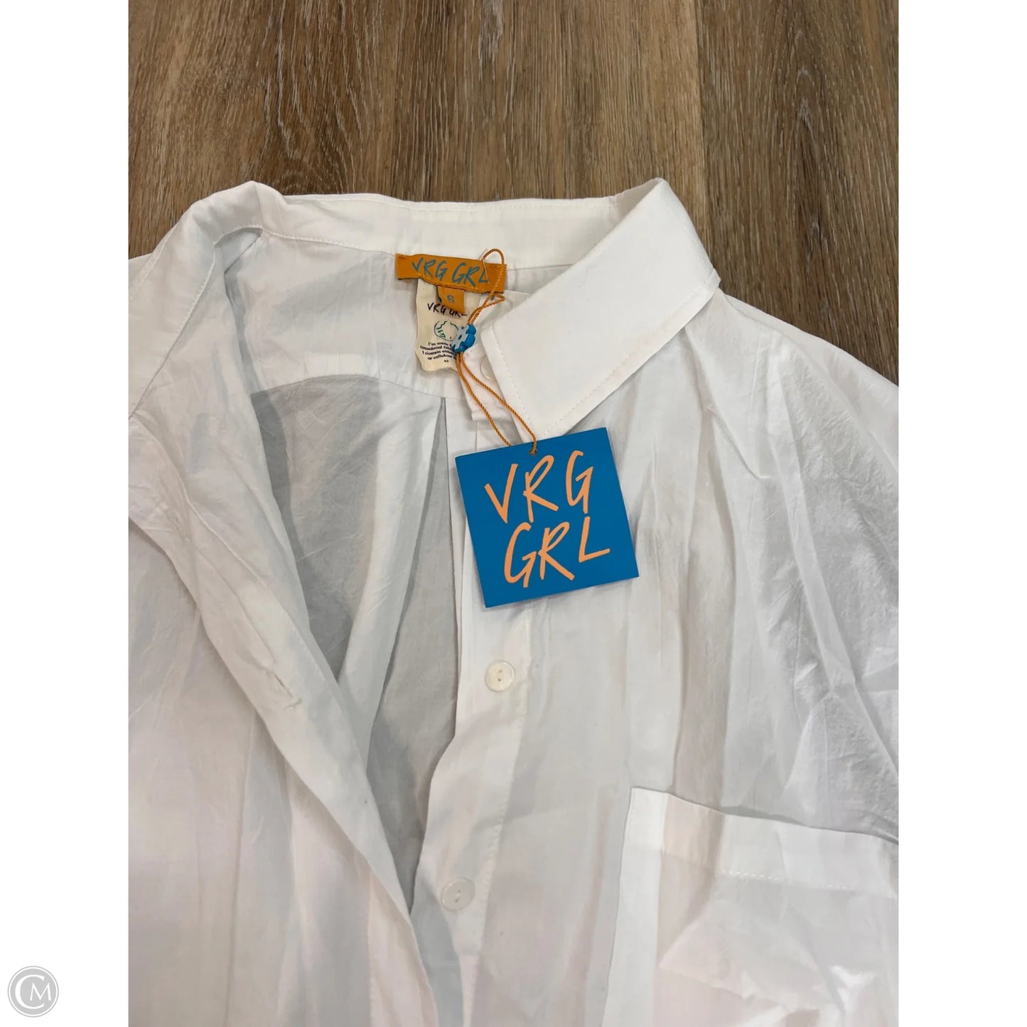 Blouse Long Sleeve By VRG Girl In White, Size: 6