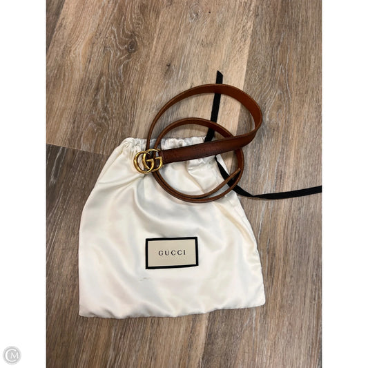 Belt Luxury Designer By Gucci, Size: Small