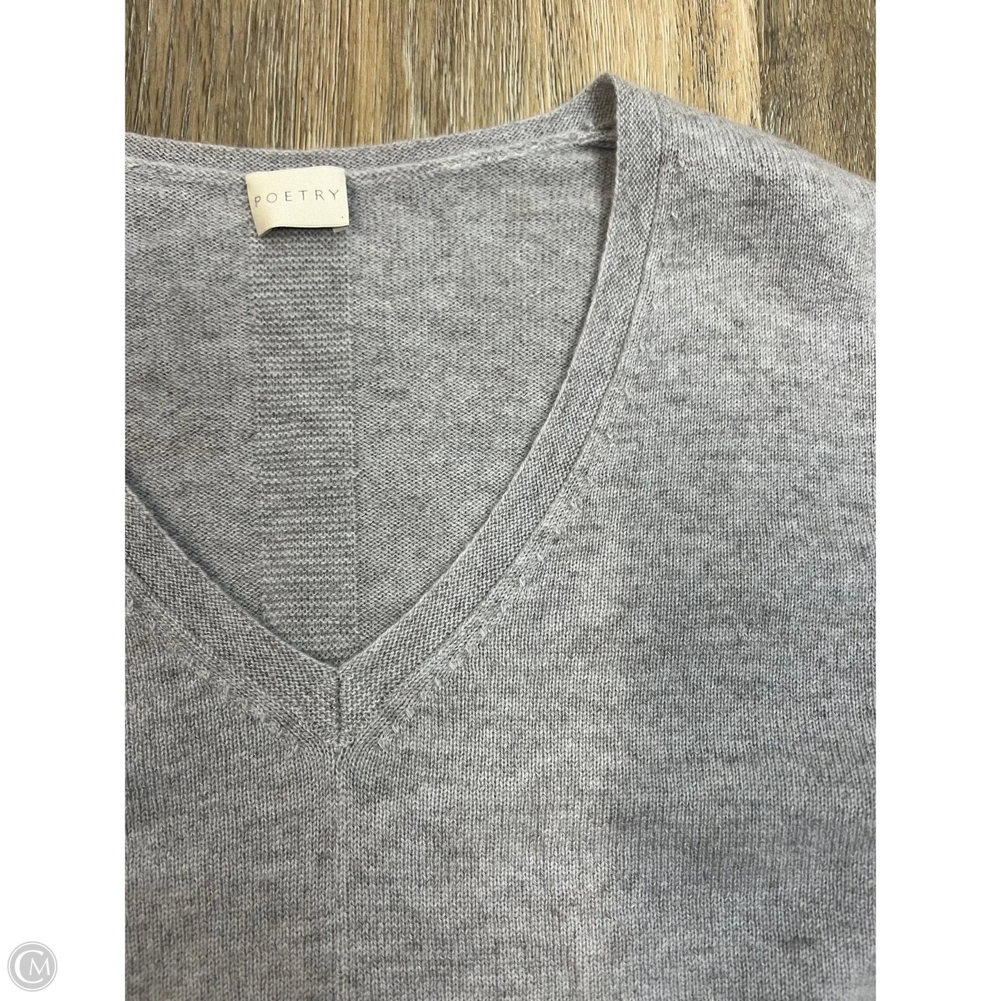 Sweater Cashmere By Poetry In Grey, Size: 6