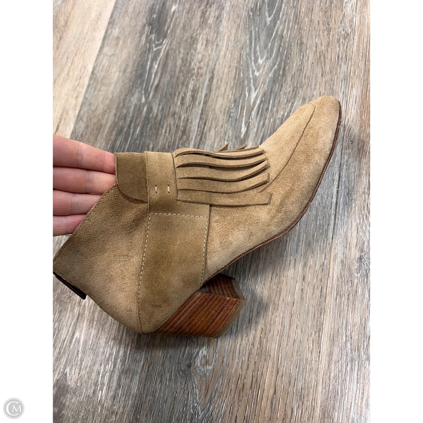 Boots Ankle Heels By Aquatalia In Brown, Size: 7.5