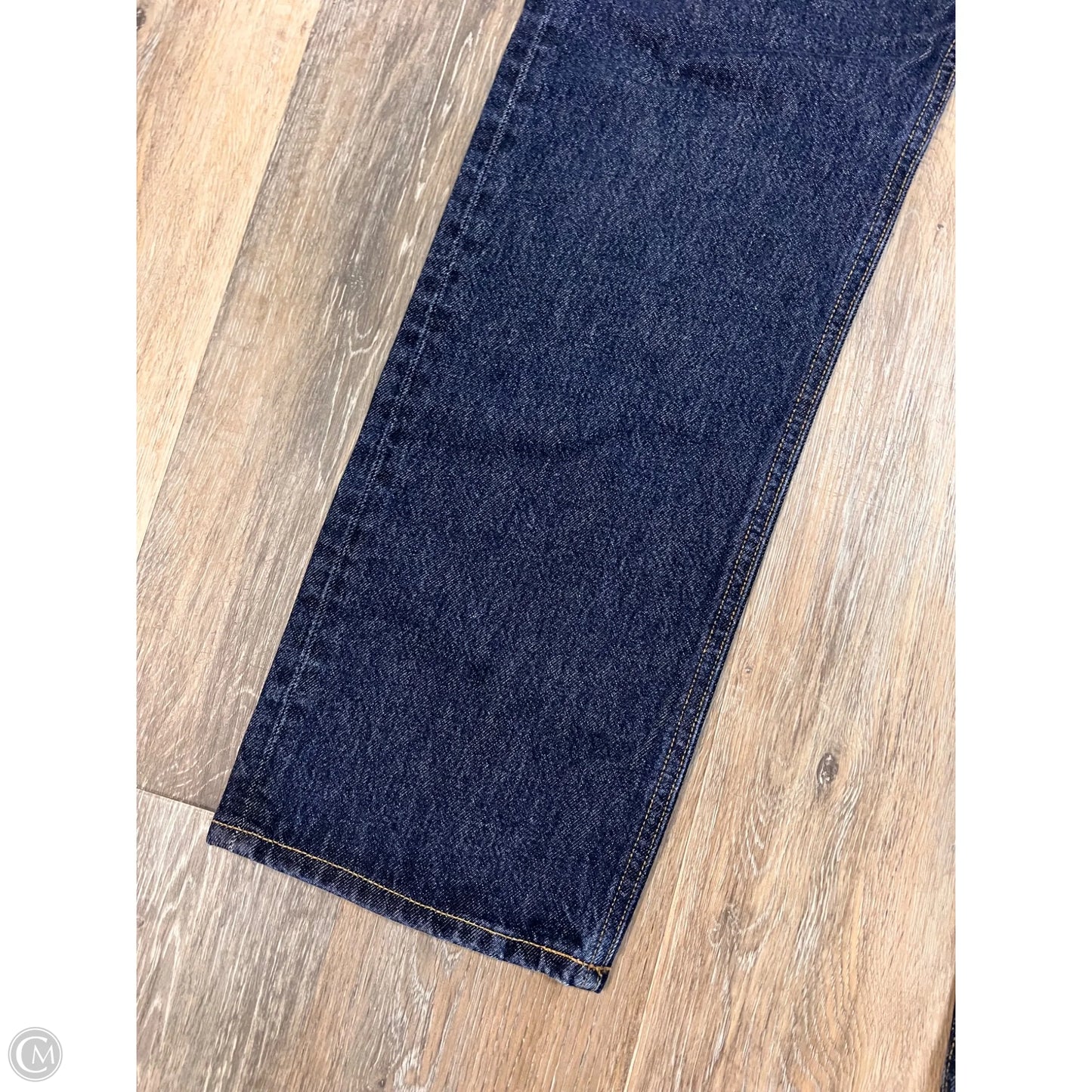 Jeans Straight By Agolde In Blue Denim, Size: 6/28