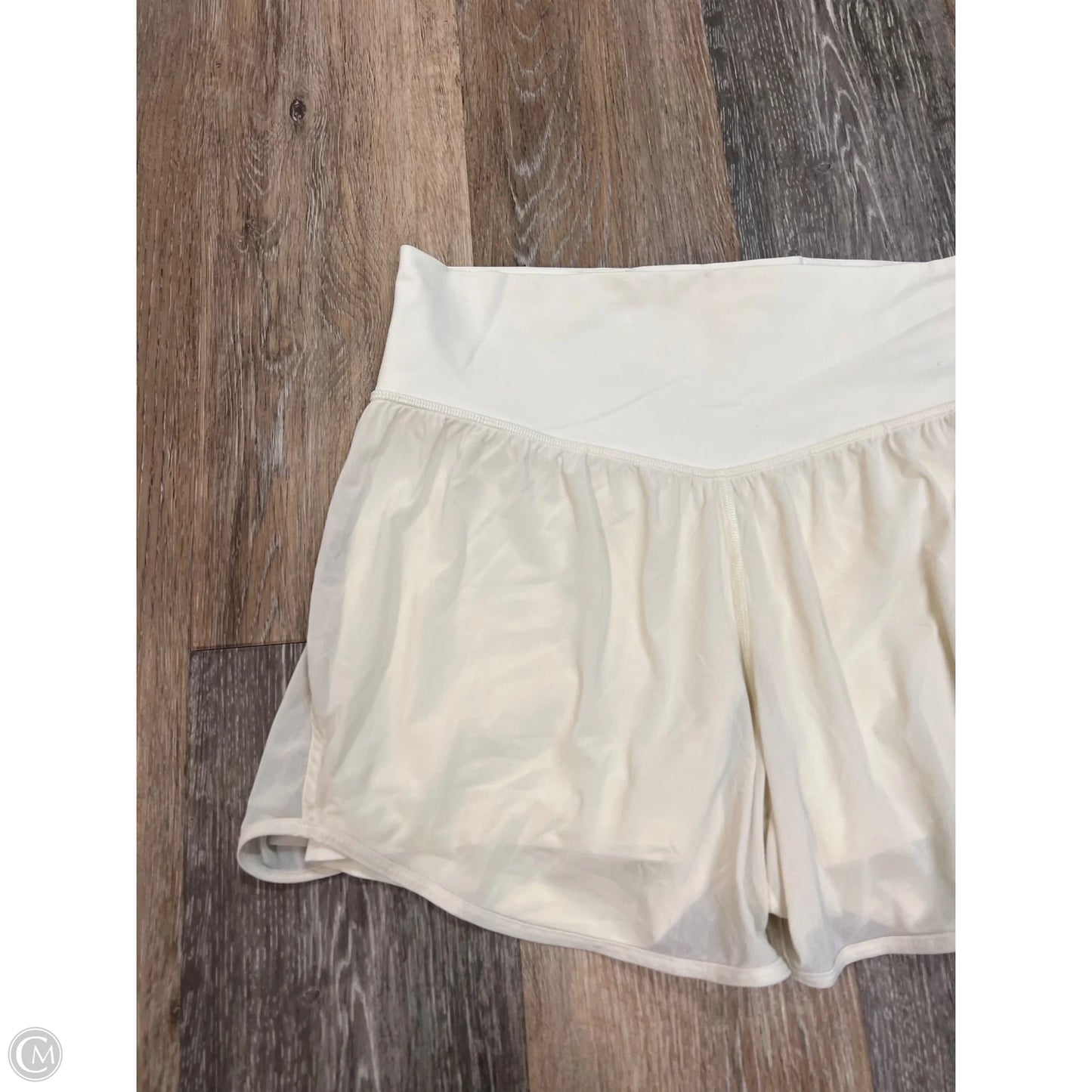 Athletic Shorts By Lululemon In Cream, Size: 8