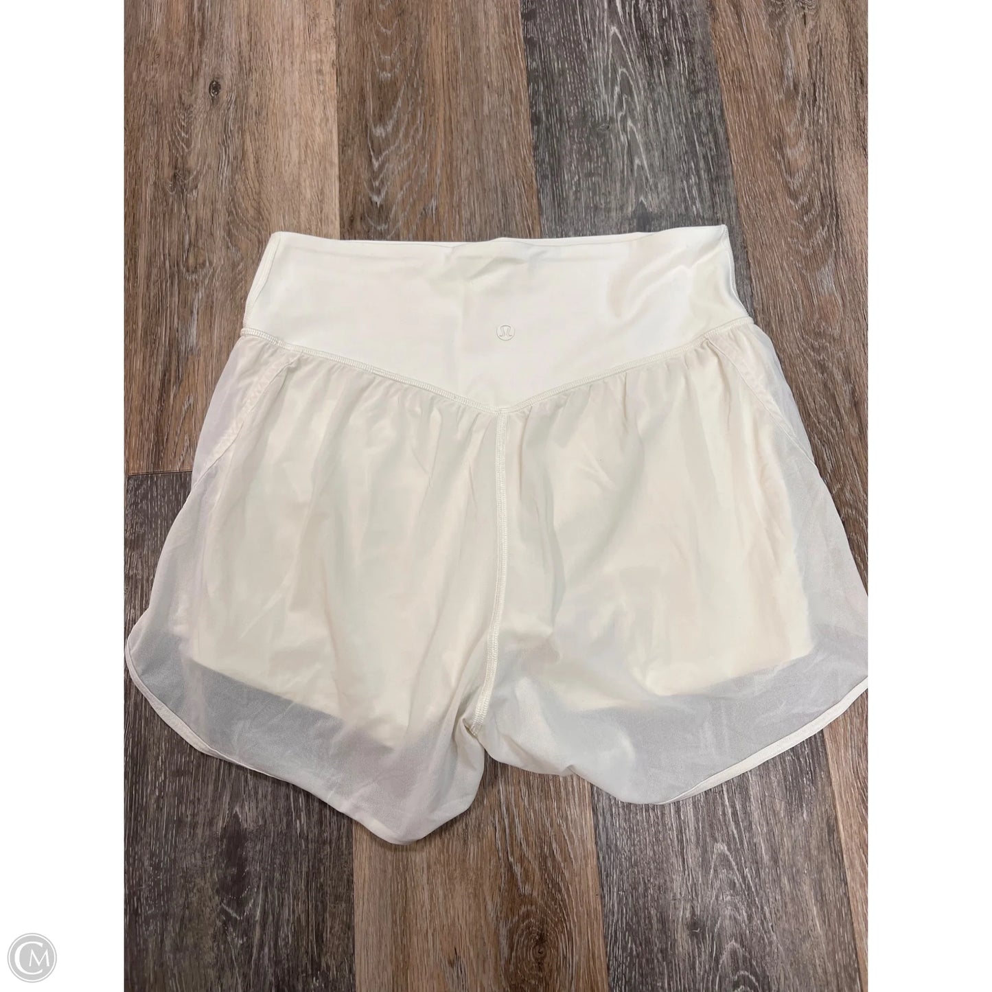 Athletic Shorts By Lululemon In Cream, Size: 8