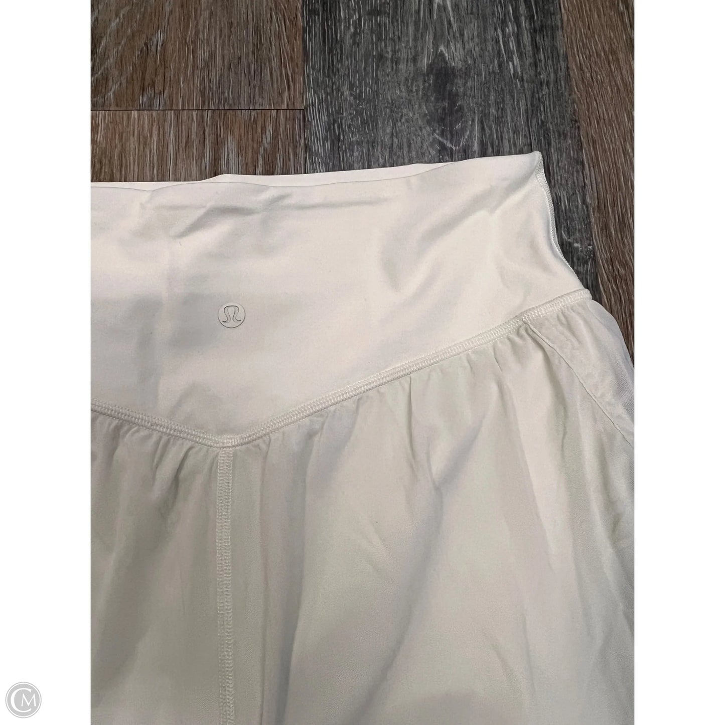 Athletic Shorts By Lululemon In Cream, Size: 8