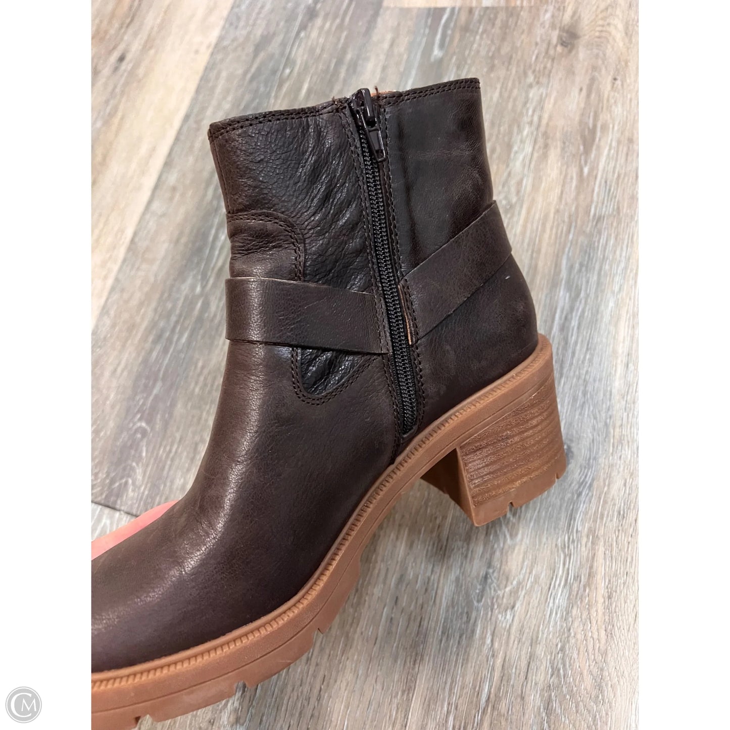 Boots Ankle Heels By Lucky Brand In Brown, Size: 9