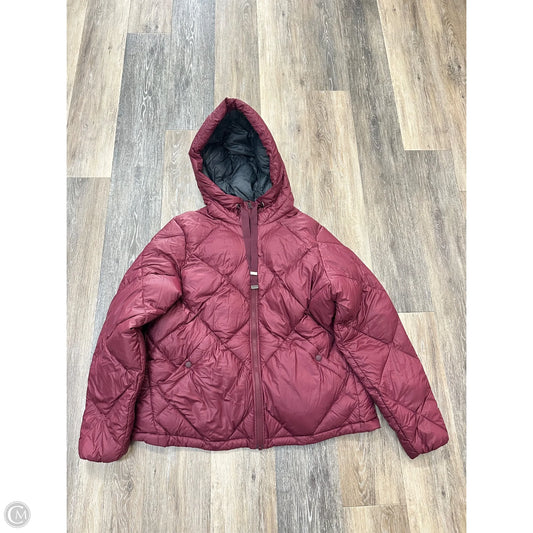 Jacket Puffer & Quilted By Eddie Bauer In Red, Size: L