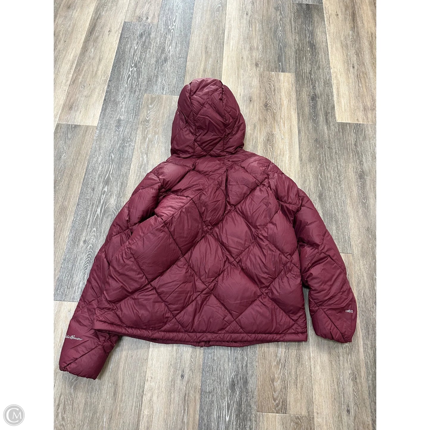 Jacket Puffer & Quilted By Eddie Bauer In Red, Size: L