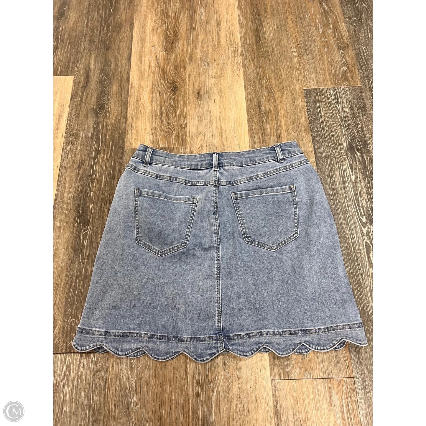 Skort By Charlie B In Blue Denim, Size: 8