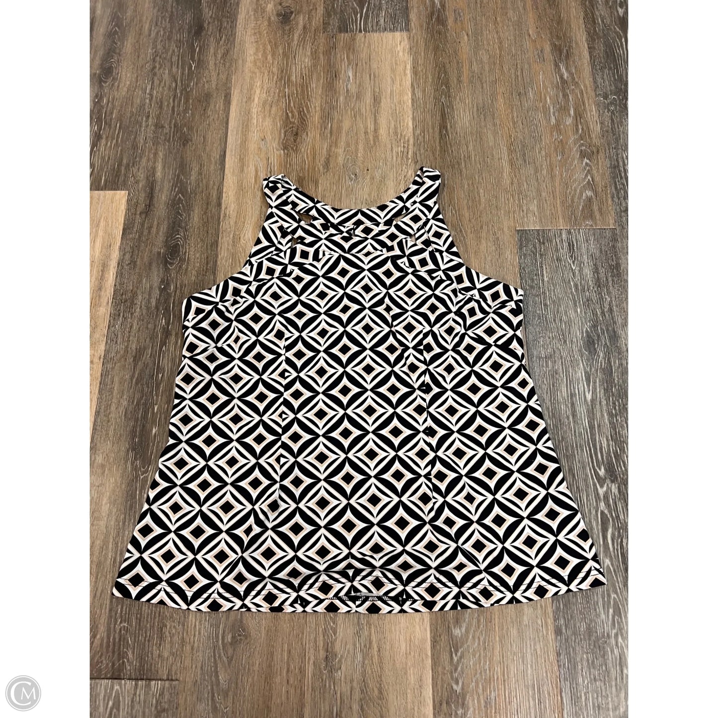 Tank Top By Lulu B In Black & White, Size: Xl