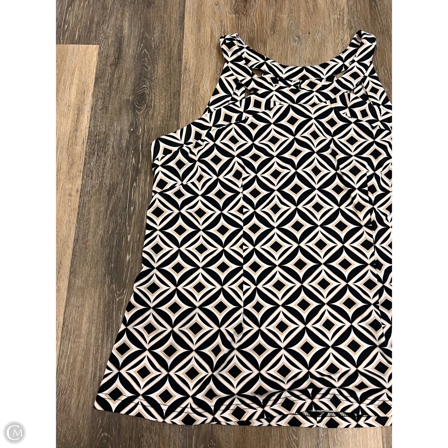 Tank Top By Lulu B In Black & White, Size: Xl