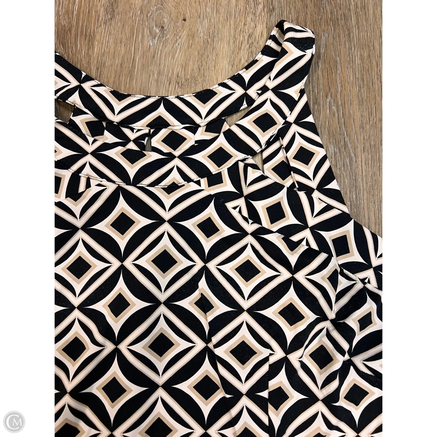 Tank Top By Lulu B In Black & White, Size: Xl