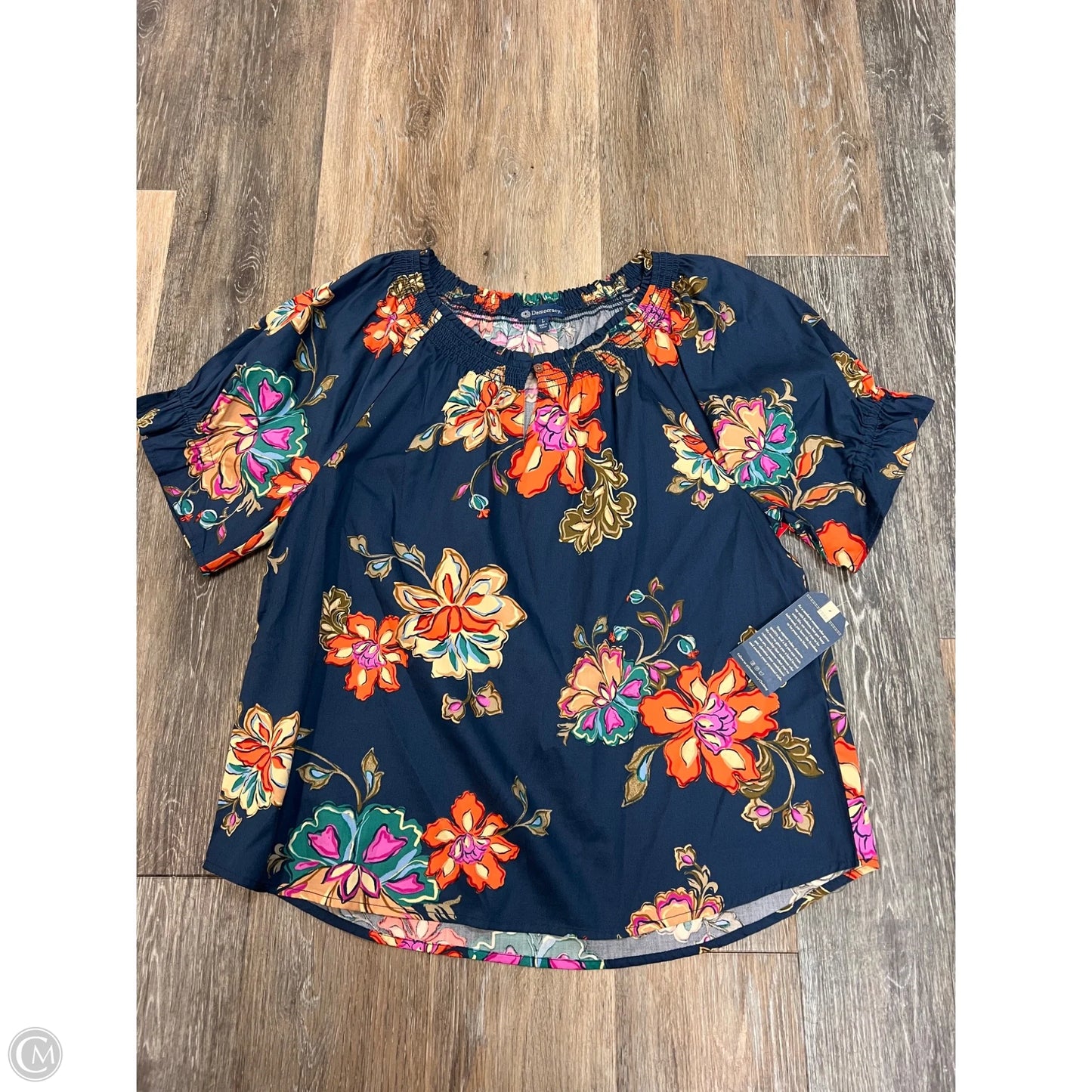 Blouse Short Sleeve By Democracy In Blue, Size: L