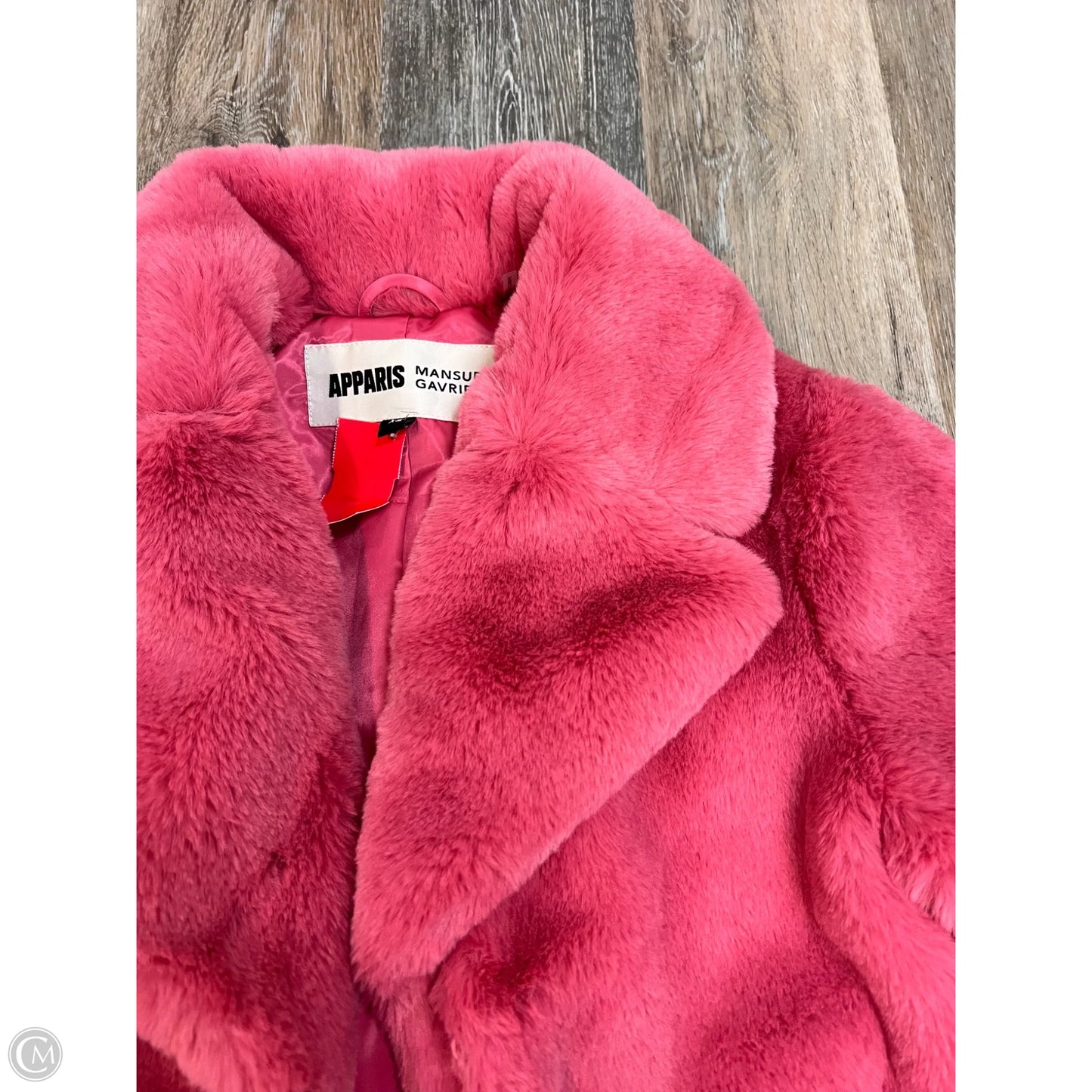 Jacket Faux Fur & Sherpa By APPARIS In Pink, Size: Xs