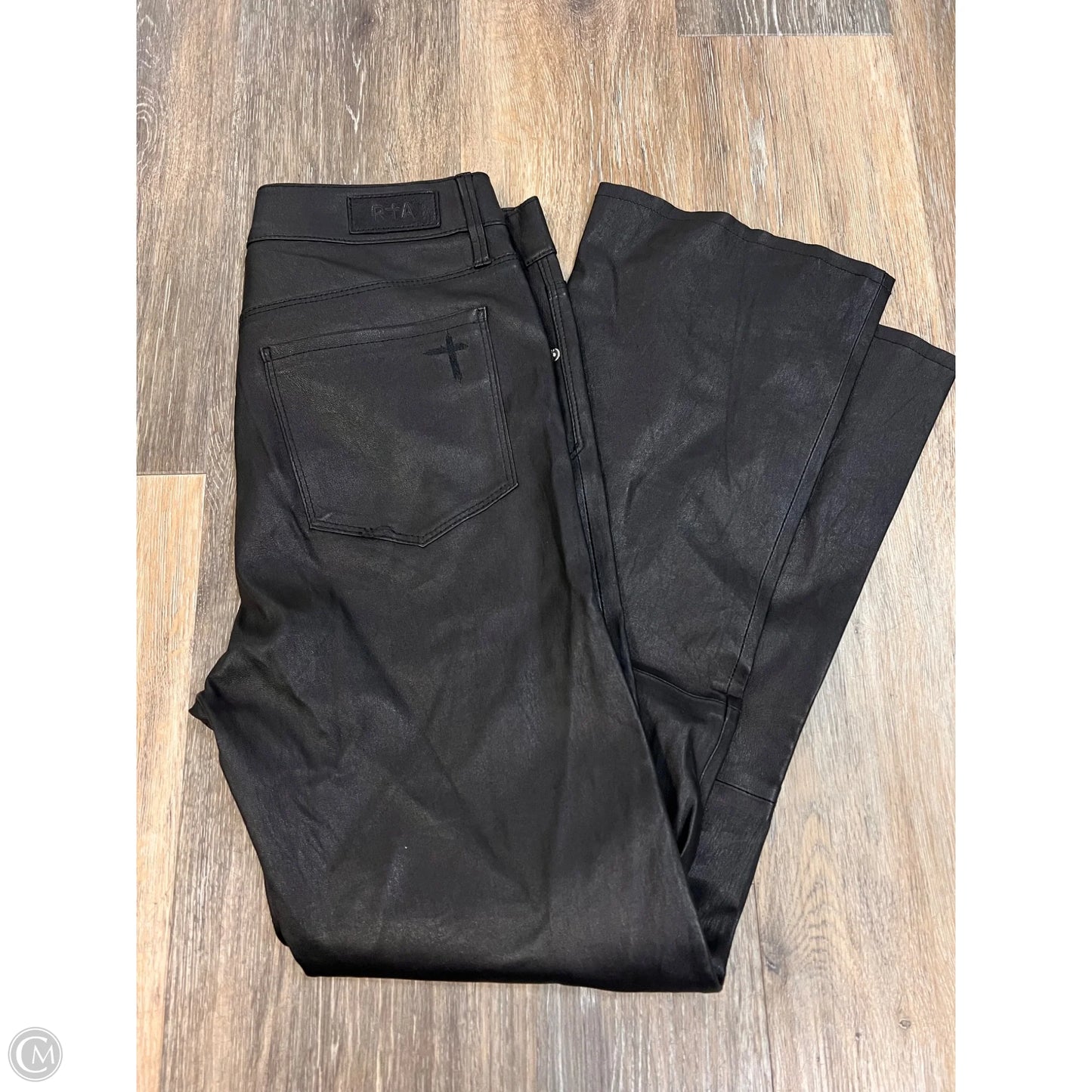 Pants Leather By R+A In Black, Size: 2/26