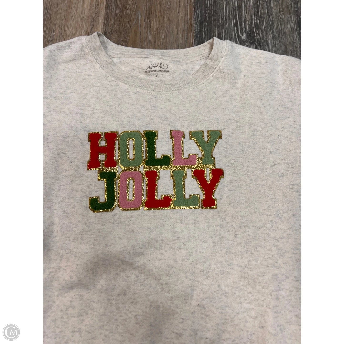 Sweatshirt Crewneck By Sweet Wink In Cream, Size: Xl