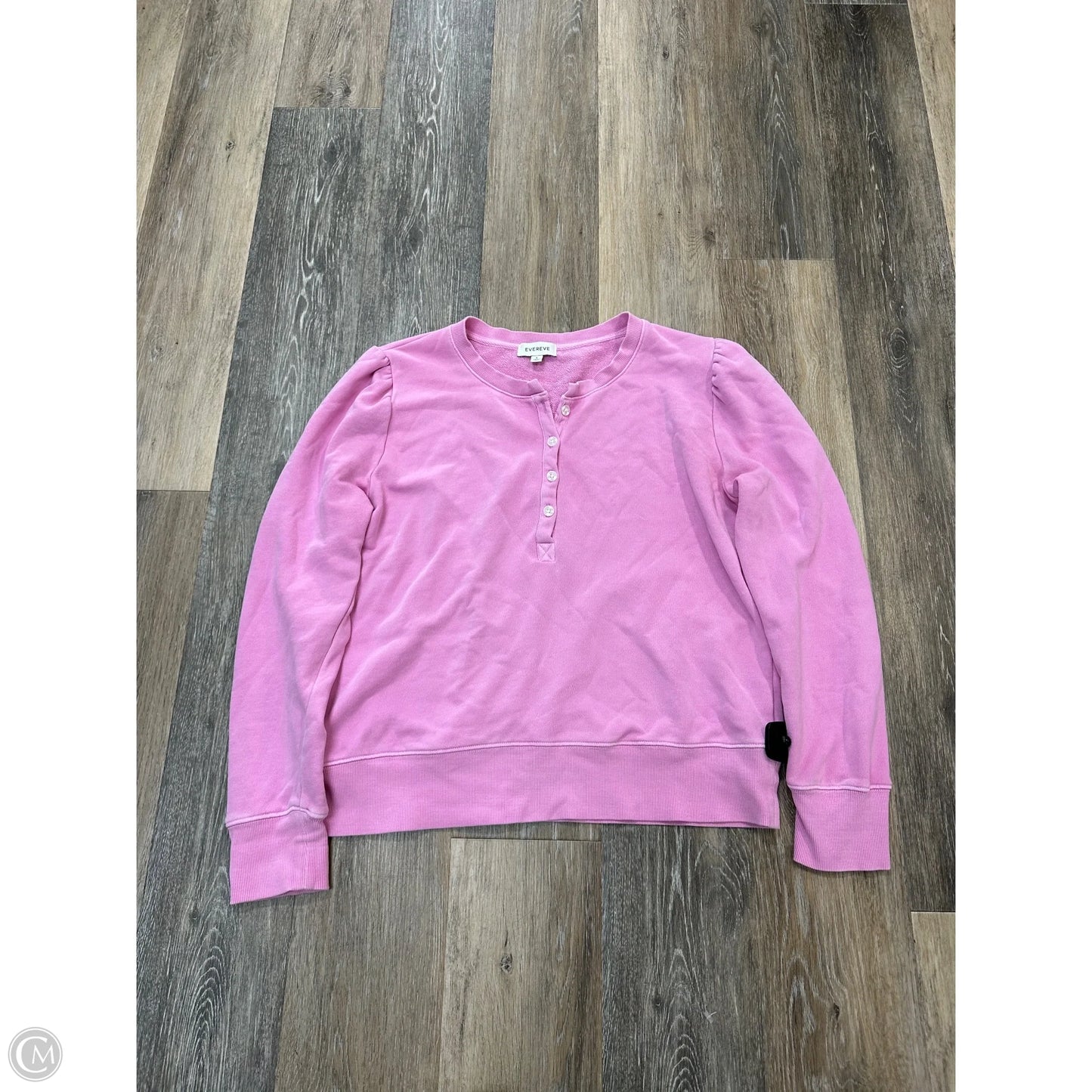 Top Long Sleeve By Evereve In Pink, Size: L