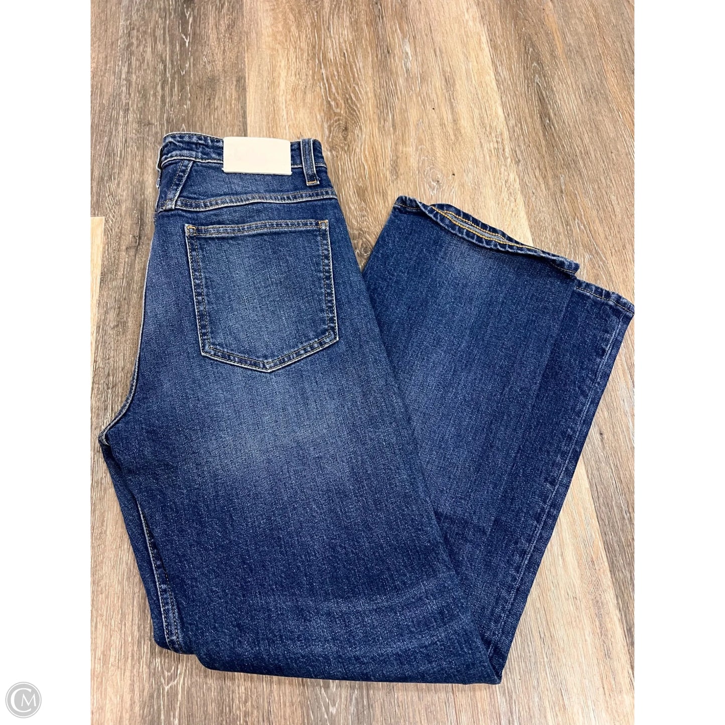 Jeans Straight By Closed In Blue Denim, Size: 4