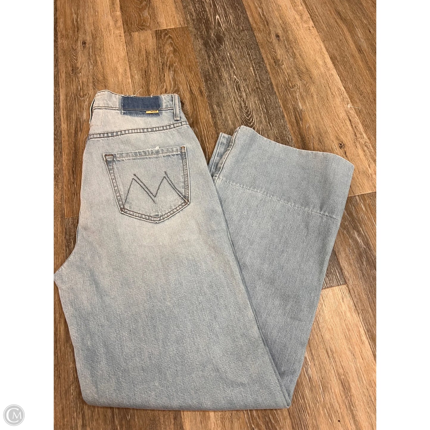 Jeans Wide Leg By Mother In Blue Denim, Size: 4