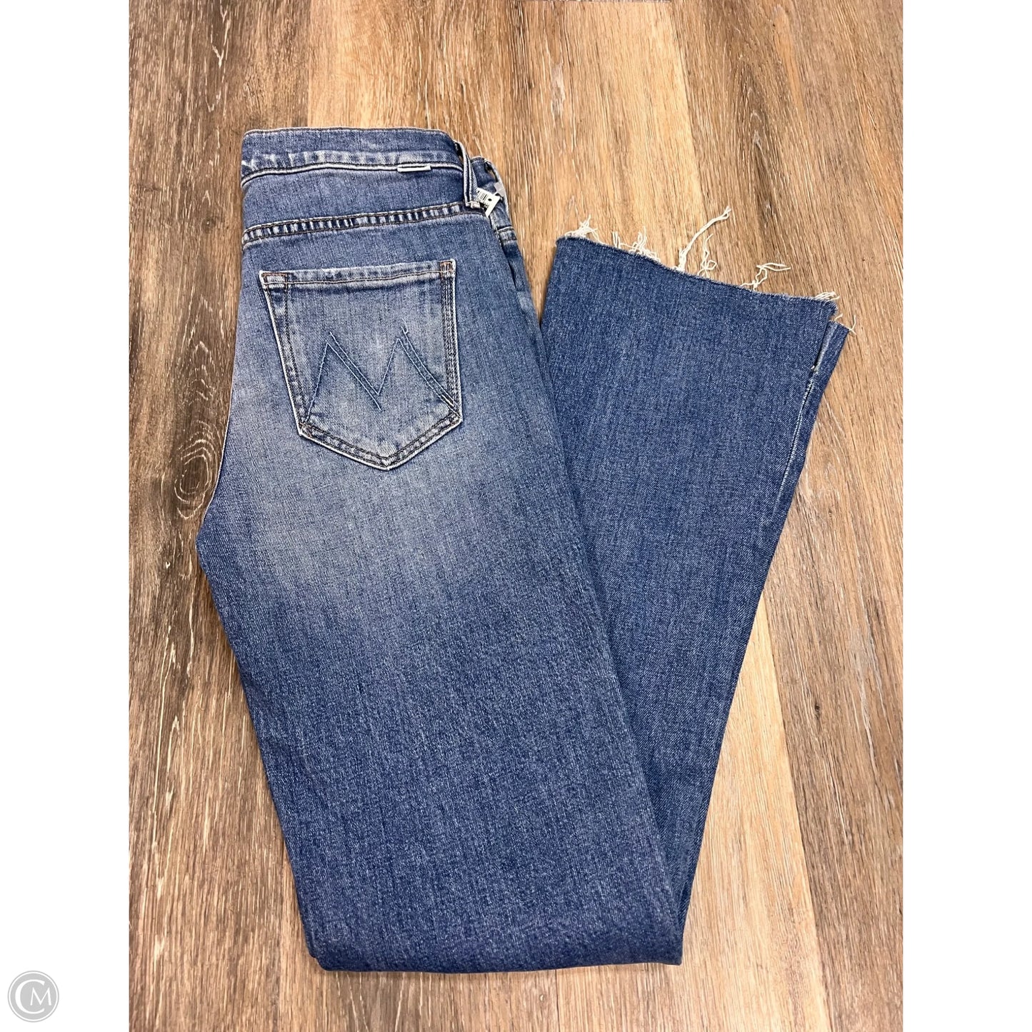 Jeans Straight By Mother In Blue Denim, Size: 2/26