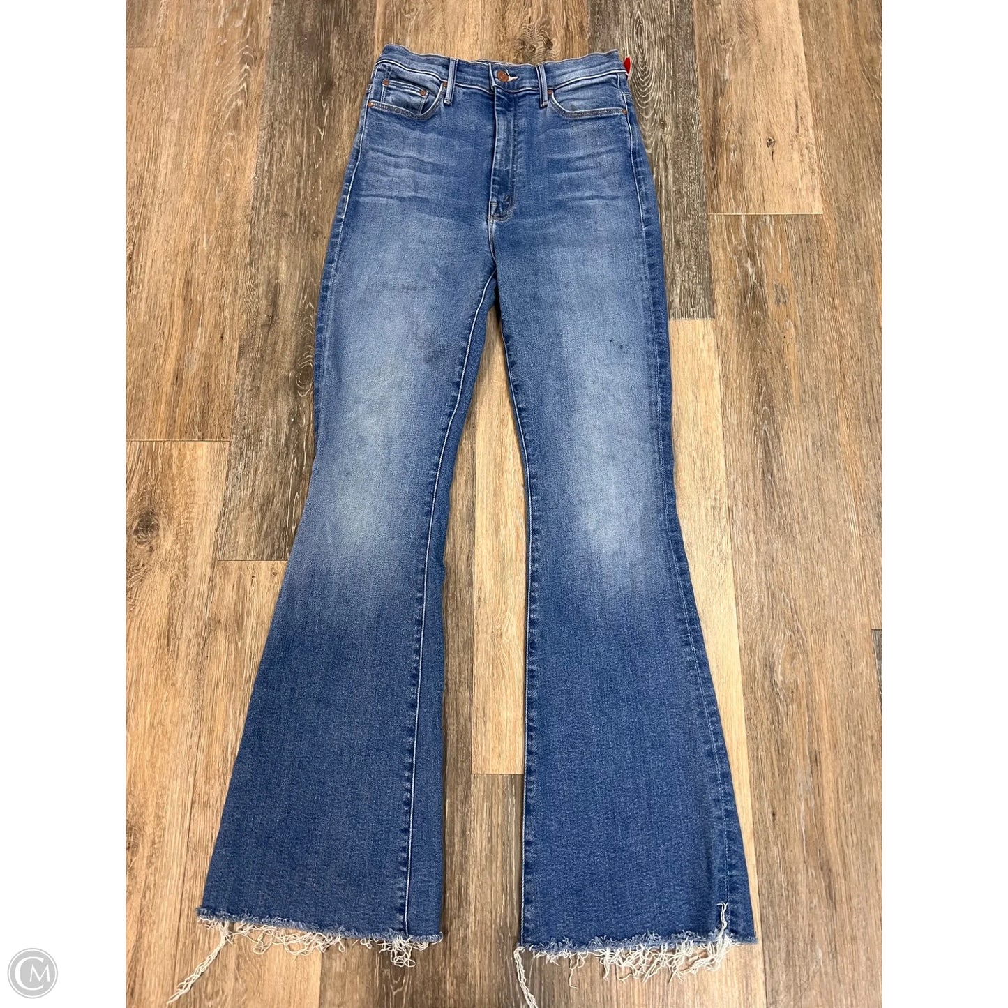 Jeans Flared By Mother In Blue Denim, Size: 4